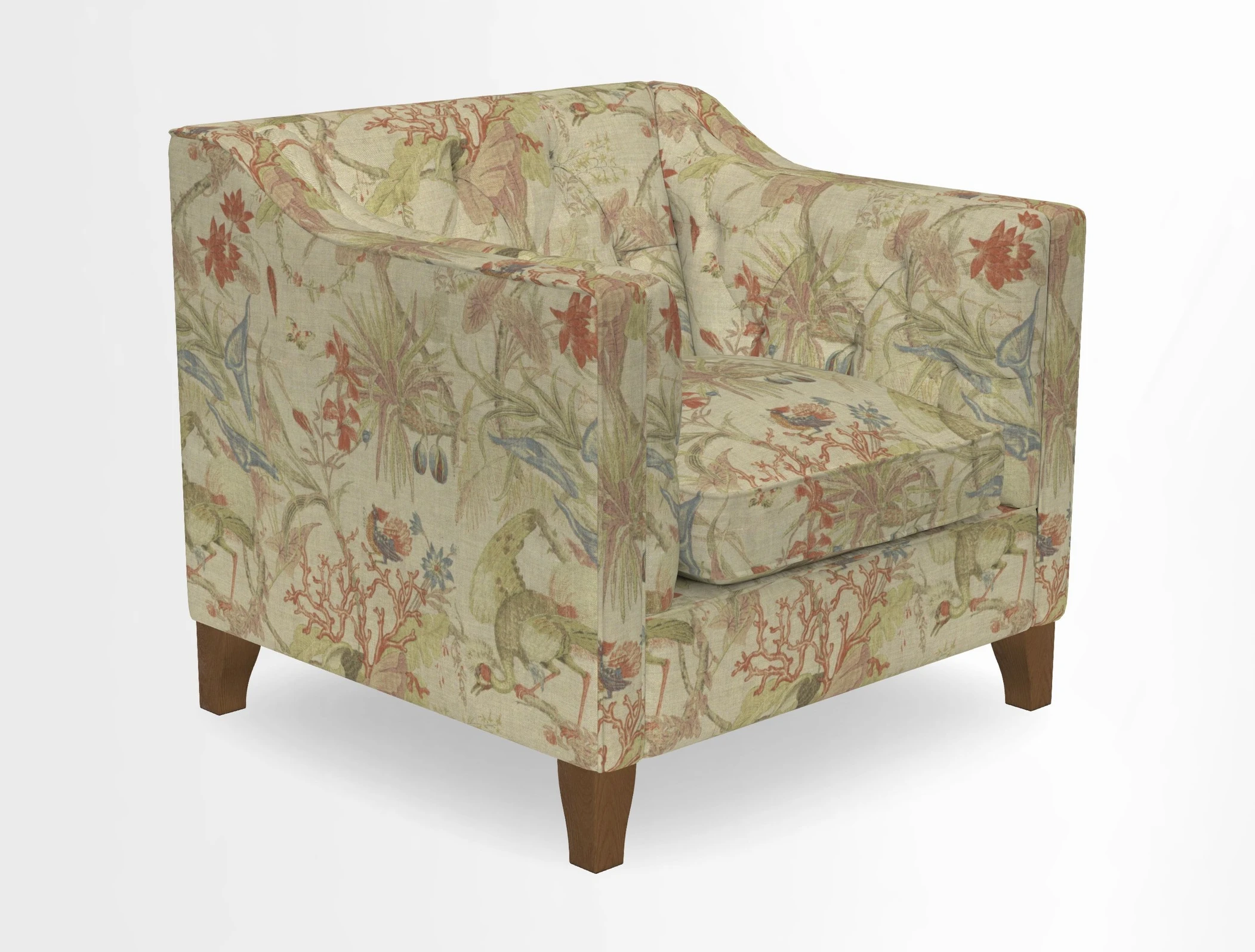 Haresfield Dipped Arm Chair in Two Tone Plain Biscuit