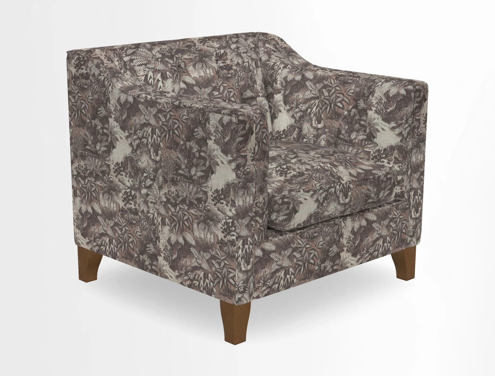 Haresfield Dipped Arm Chair in Two Tone Plain Biscuit