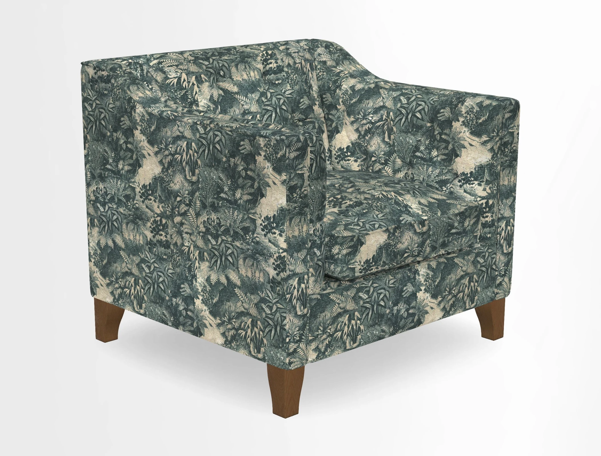 Haresfield Dipped Arm Chair in Two Tone Plain Biscuit