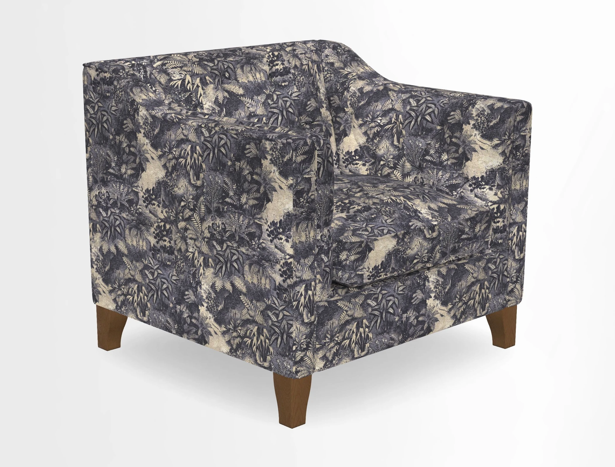 Haresfield Dipped Arm Chair in Two Tone Plain Biscuit