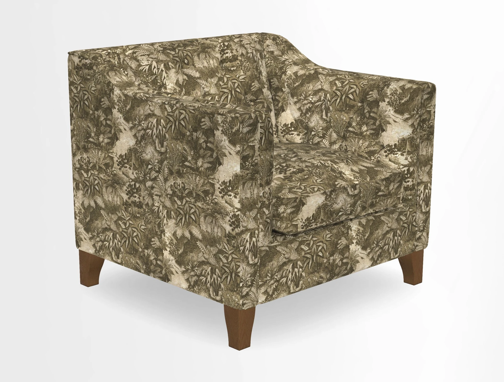 Haresfield Dipped Arm Chair in Two Tone Plain Biscuit