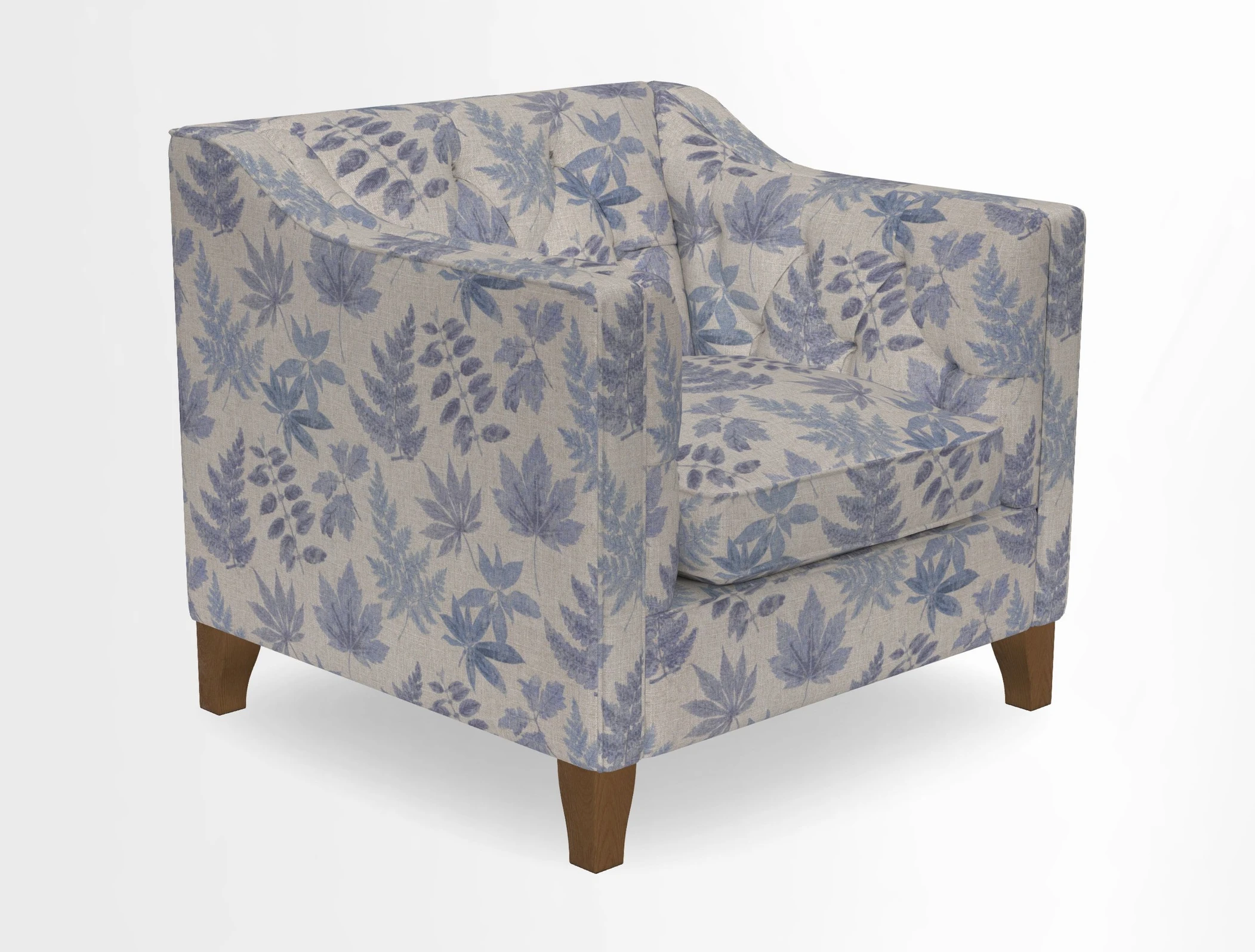 Haresfield Dipped Arm Chair in Two Tone Plain Biscuit