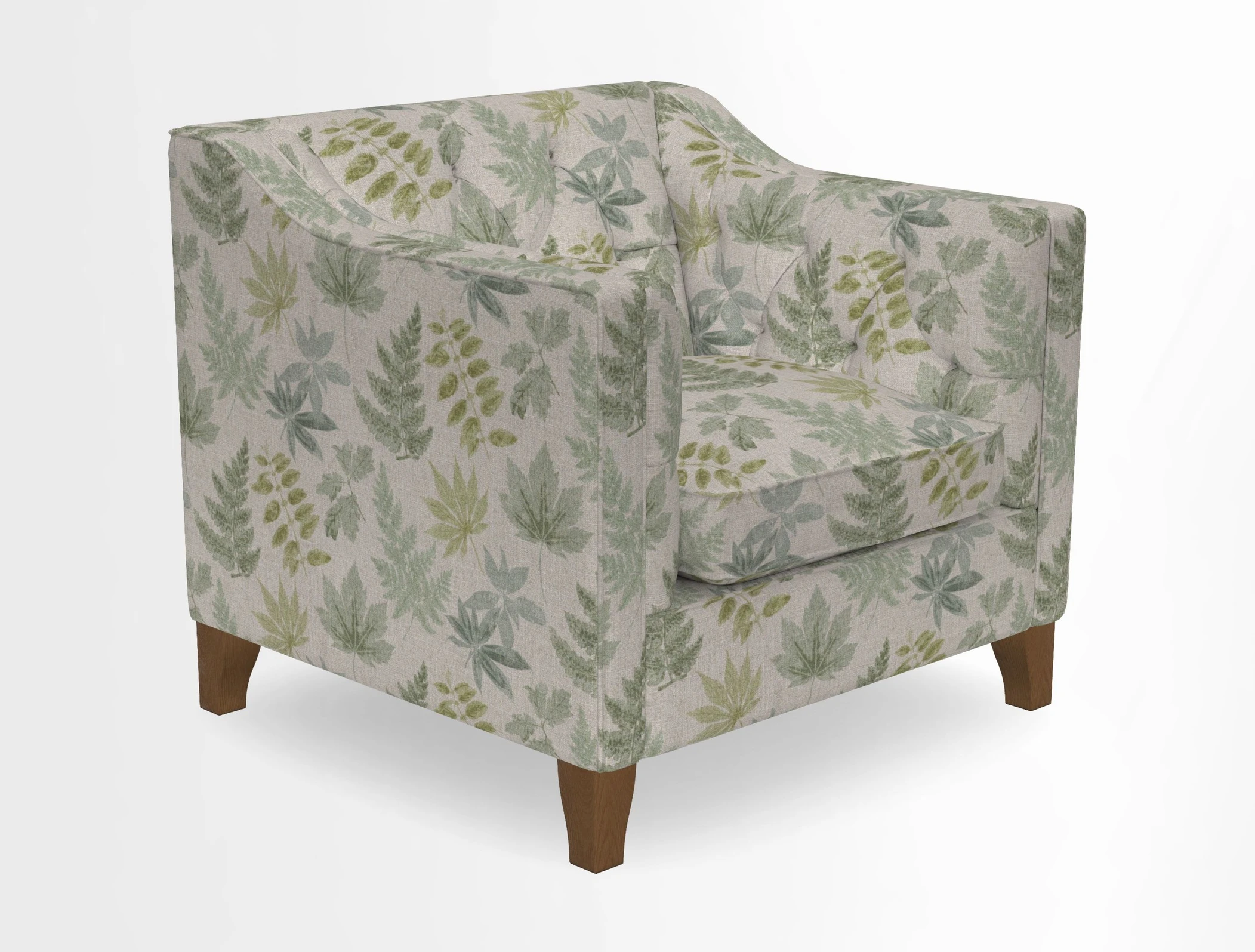 Haresfield Dipped Arm Chair in Two Tone Plain Biscuit