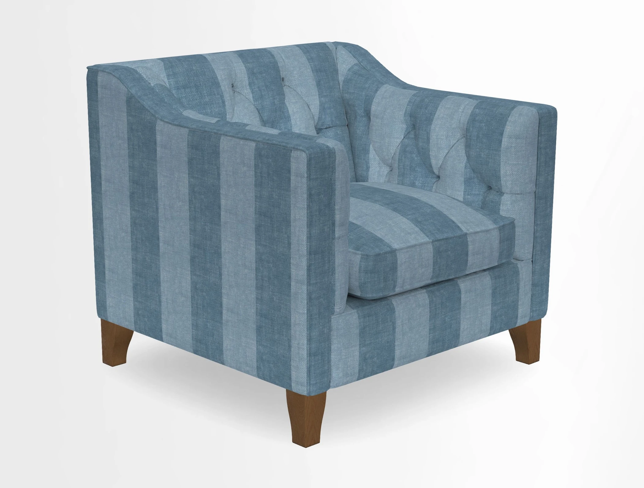 Haresfield Dipped Arm Chair in Two Tone Plain Biscuit