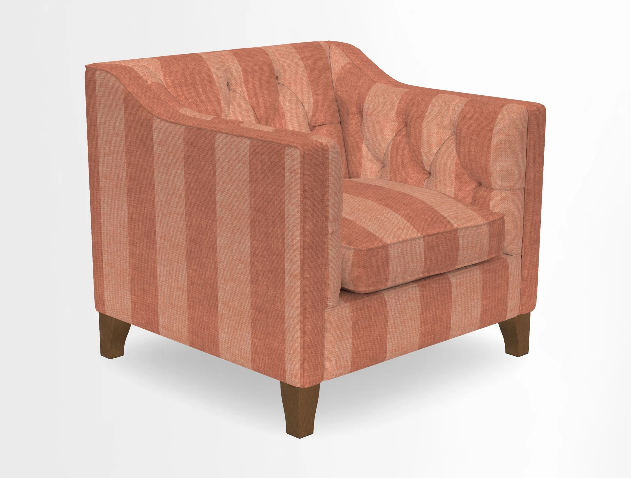 Haresfield Dipped Arm Chair in Two Tone Plain Biscuit