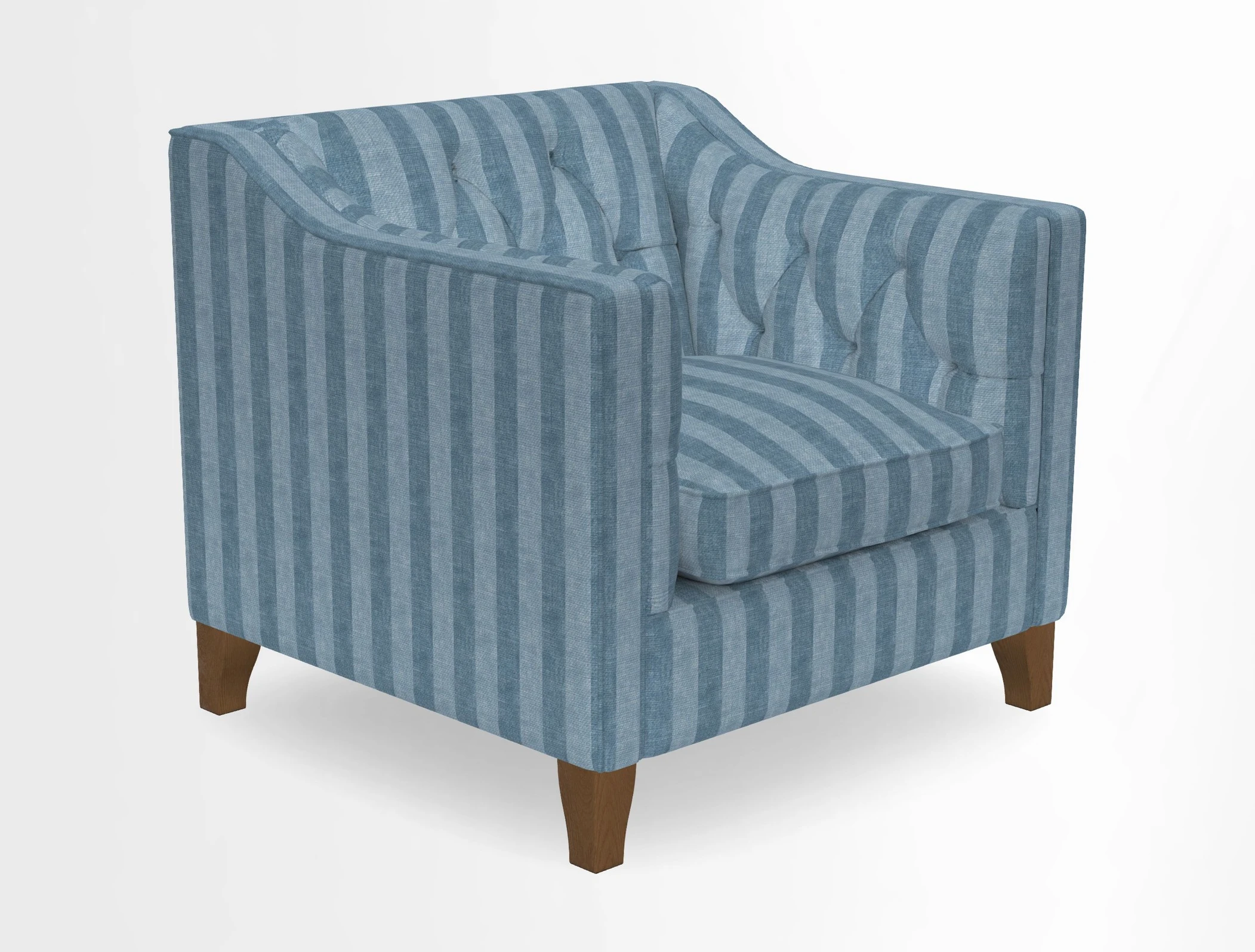 Haresfield Dipped Arm Chair in Two Tone Plain Biscuit