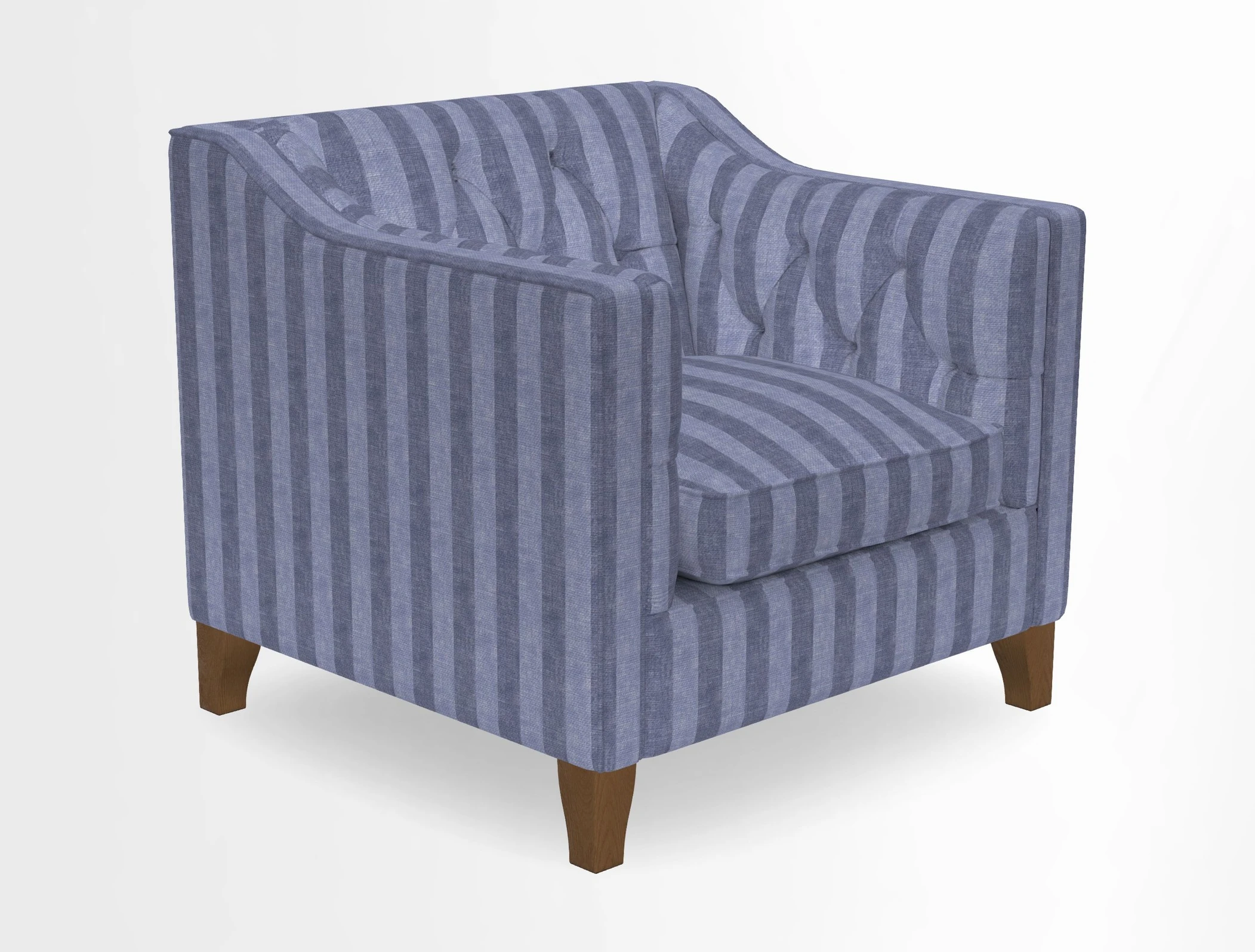 Haresfield Dipped Arm Chair in Two Tone Plain Biscuit