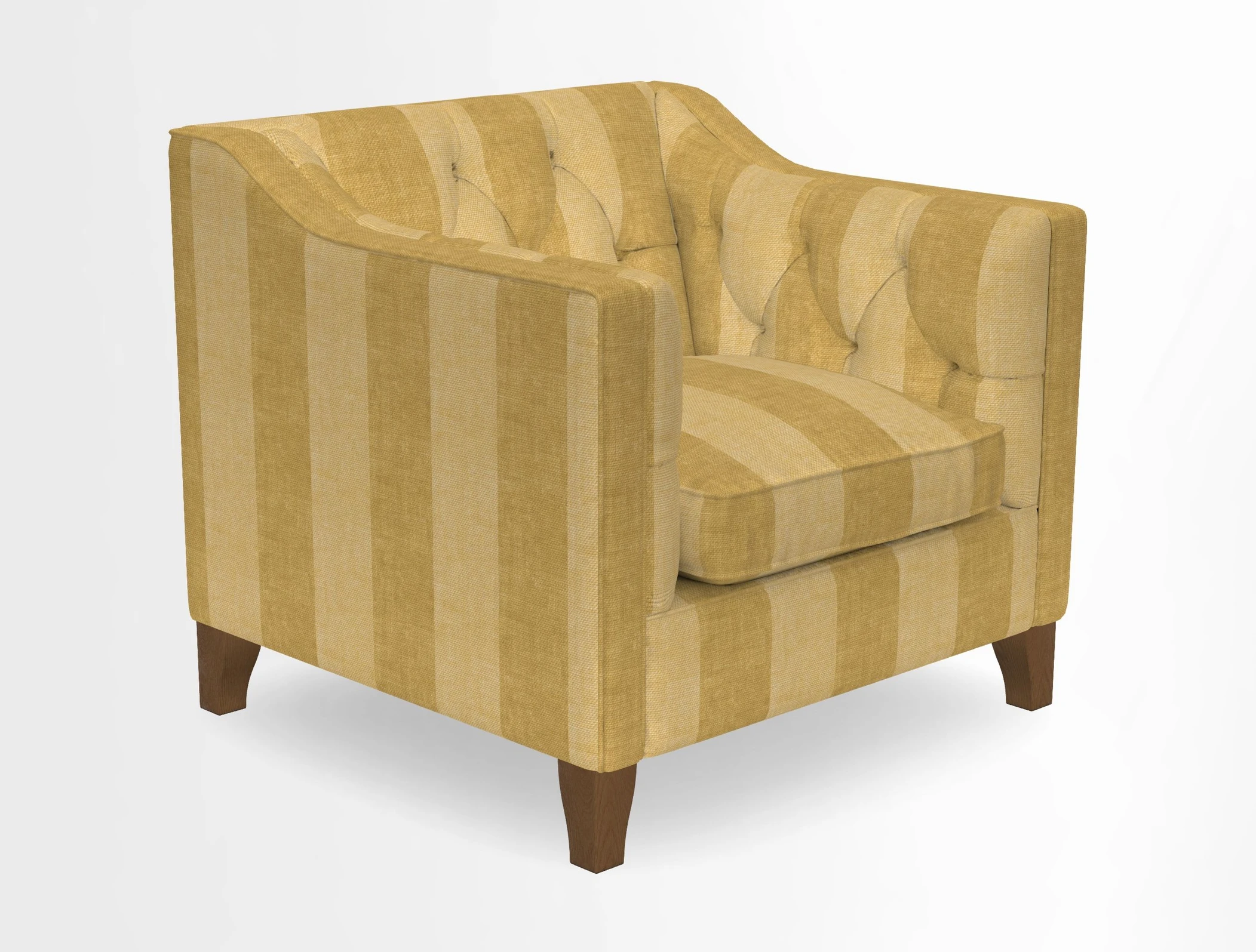 Haresfield Dipped Arm Chair in Two Tone Plain Biscuit