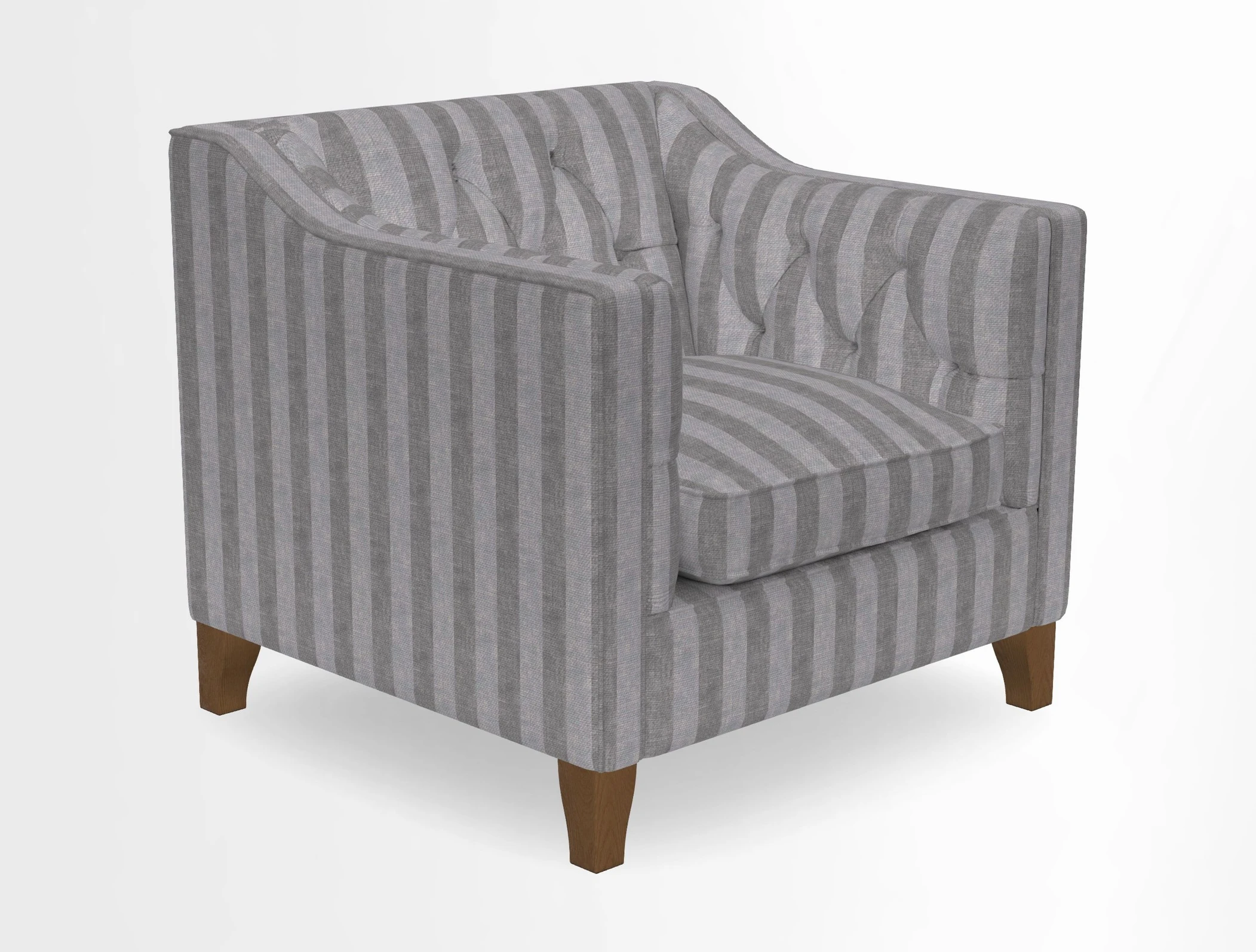 Haresfield Dipped Arm Chair in Two Tone Plain Biscuit