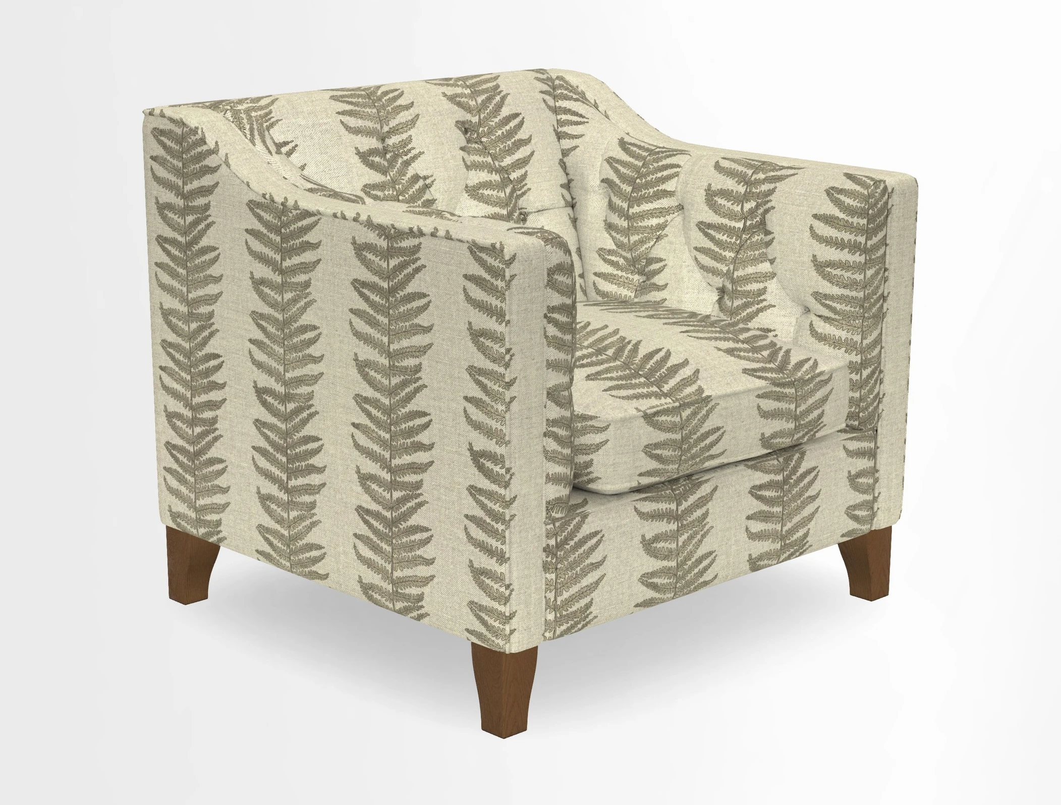 Haresfield Dipped Arm Chair in Two Tone Plain Biscuit