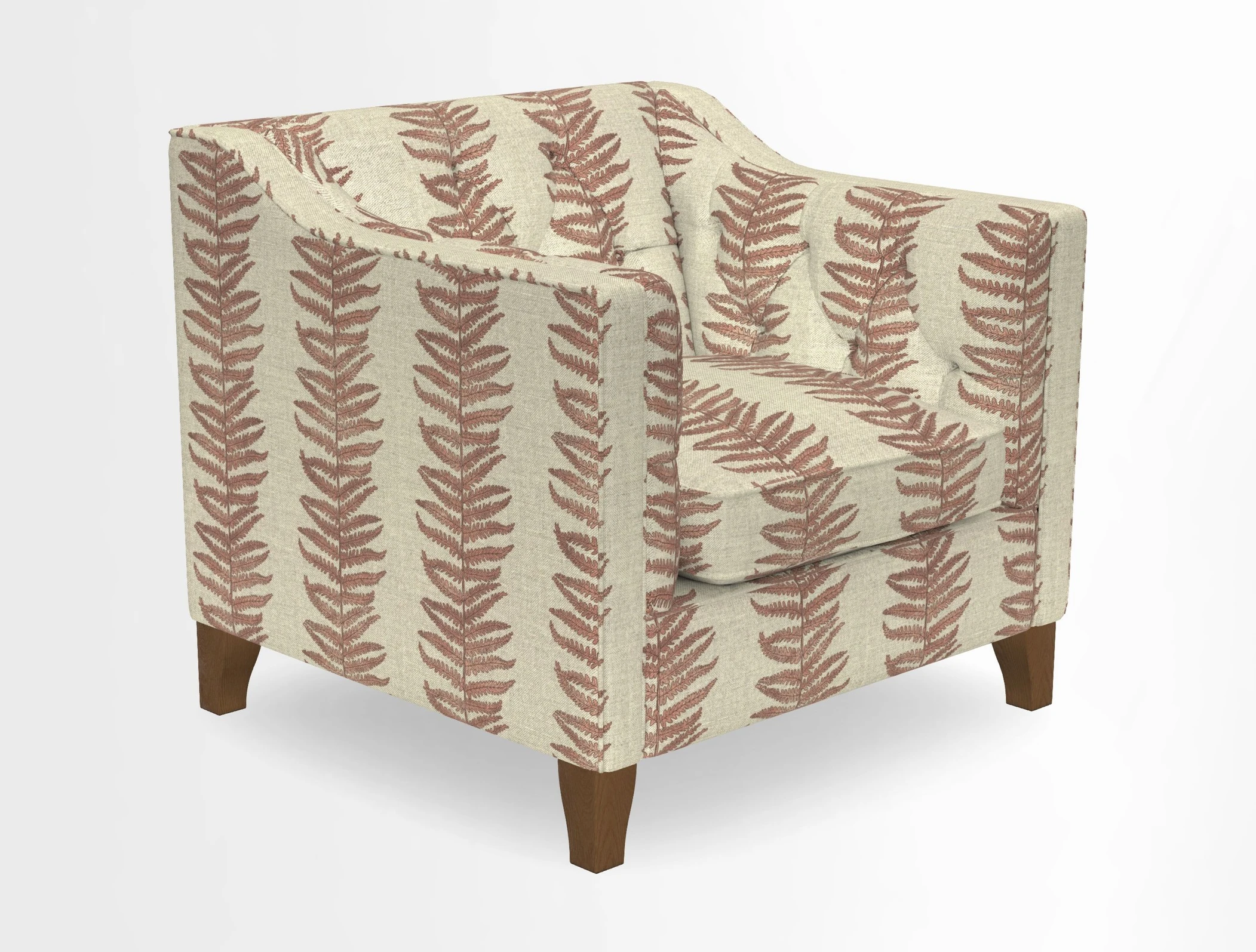 Haresfield Dipped Arm Chair in Two Tone Plain Biscuit