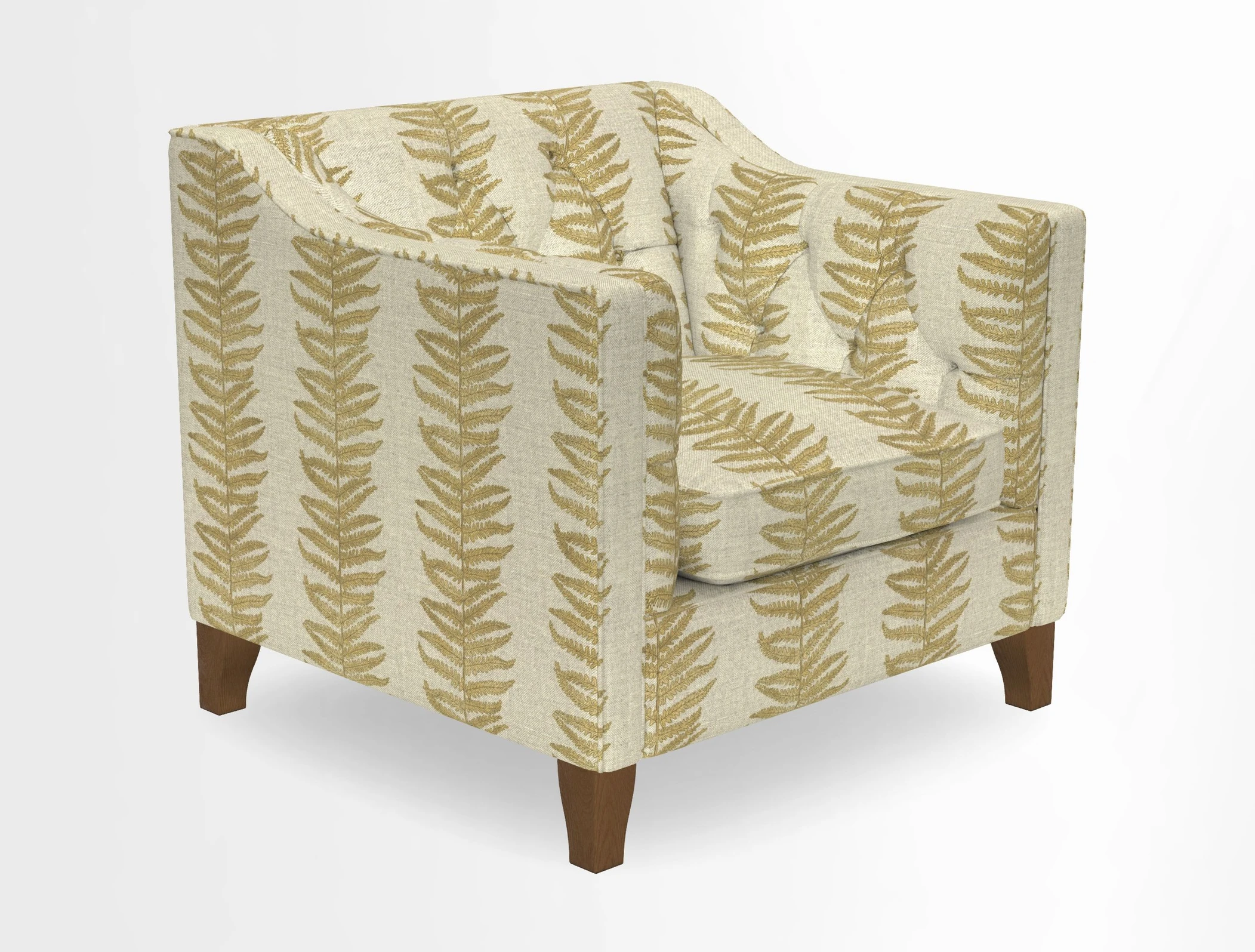 Haresfield Dipped Arm Chair in Two Tone Plain Biscuit