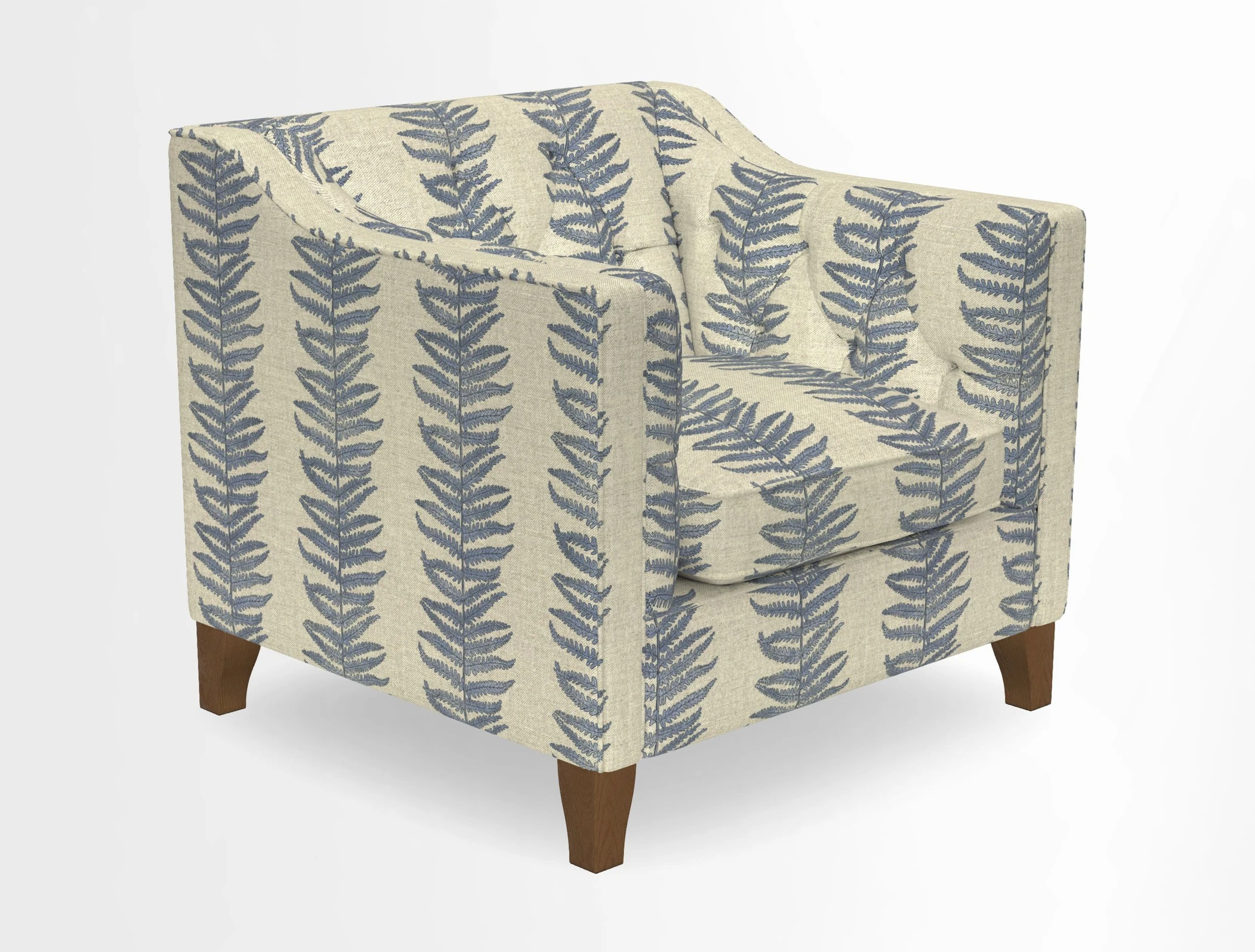 Haresfield Dipped Arm Chair in Two Tone Plain Biscuit