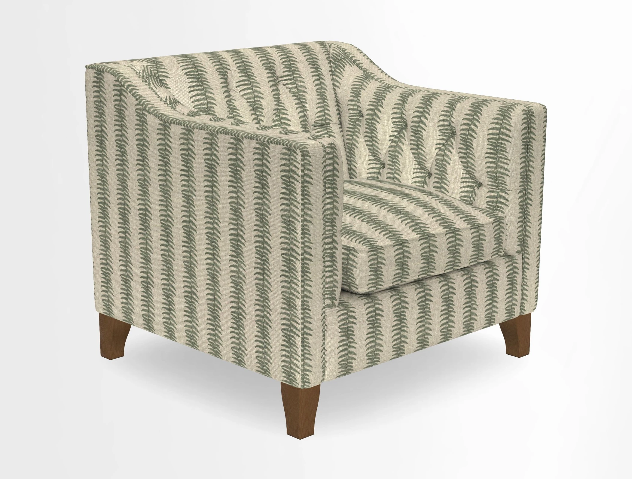 Haresfield Dipped Arm Chair in Two Tone Plain Biscuit