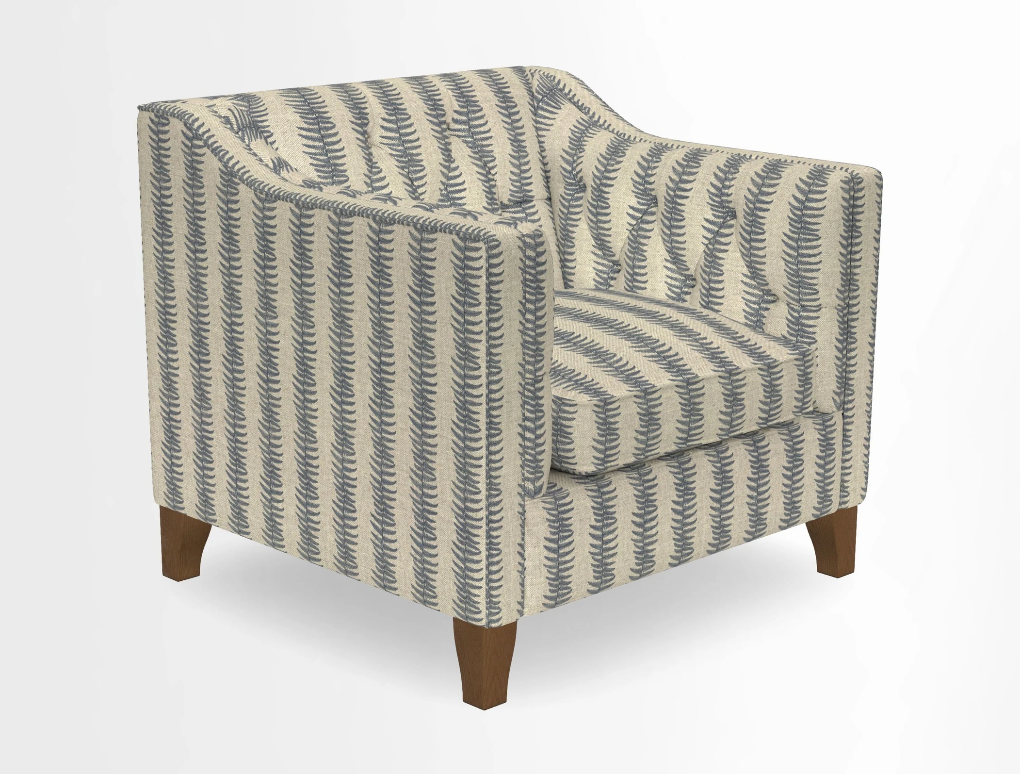 Haresfield Dipped Arm Chair in Two Tone Plain Biscuit