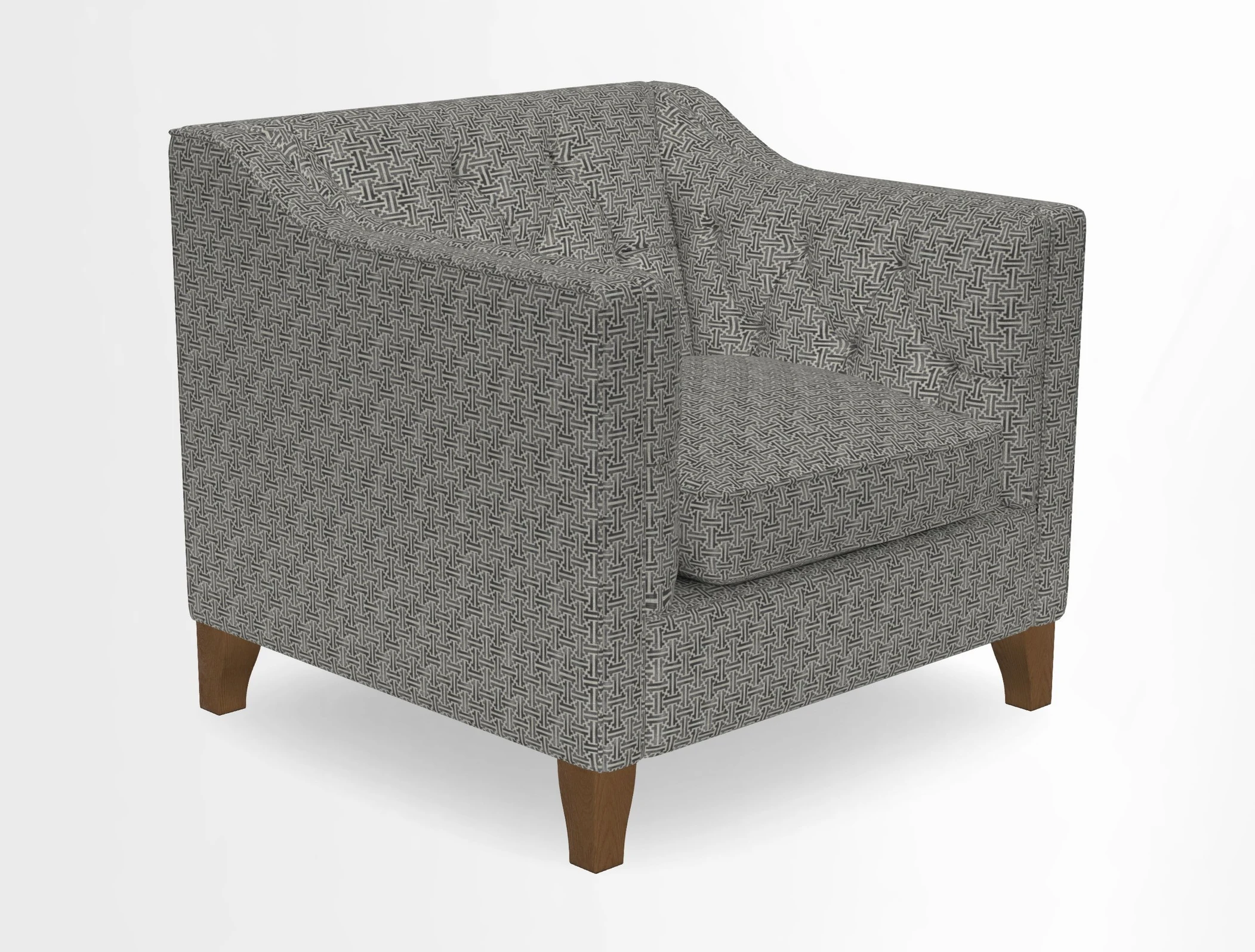 Haresfield Dipped Arm Chair in Two Tone Plain Biscuit