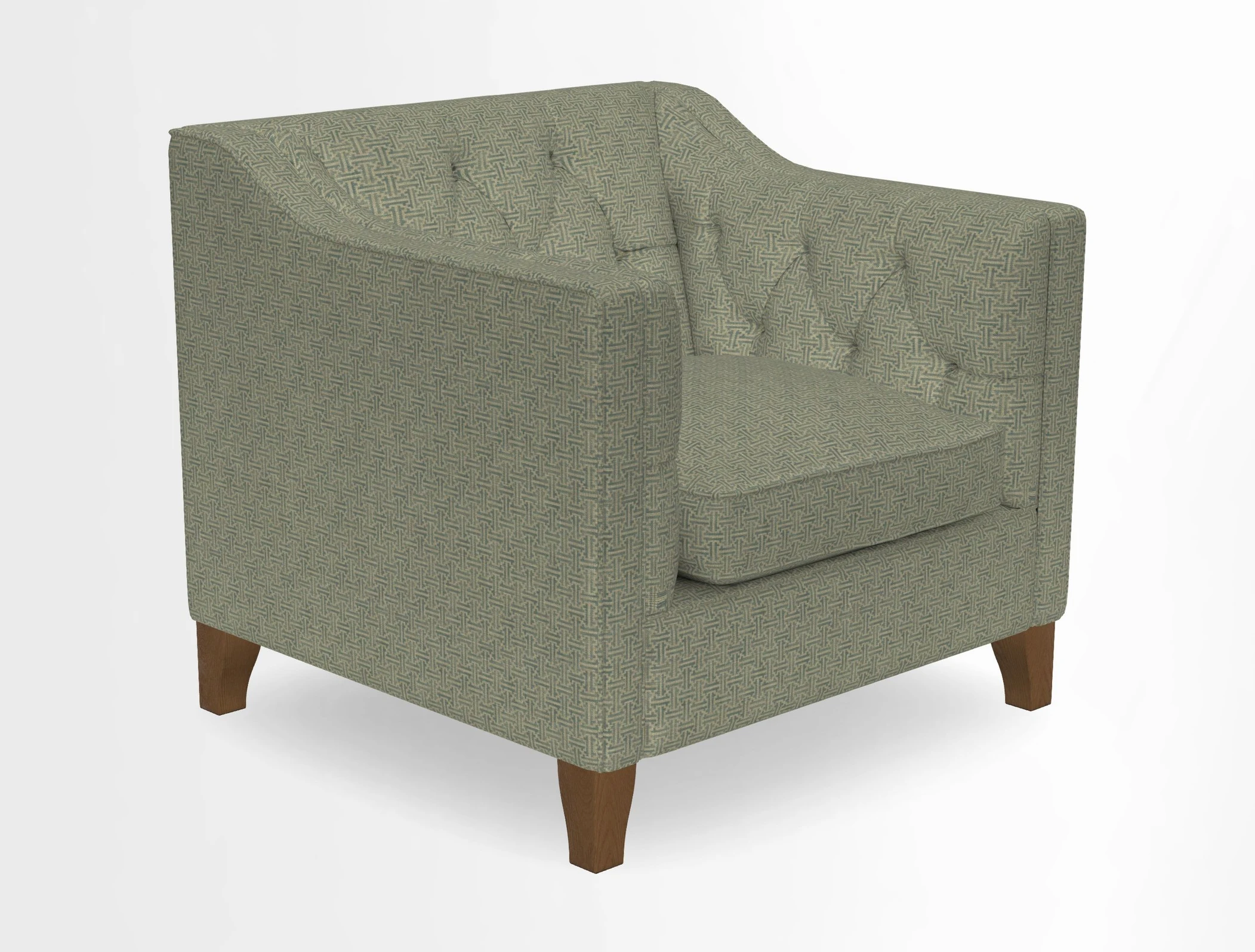 Haresfield Dipped Arm Chair in Two Tone Plain Biscuit
