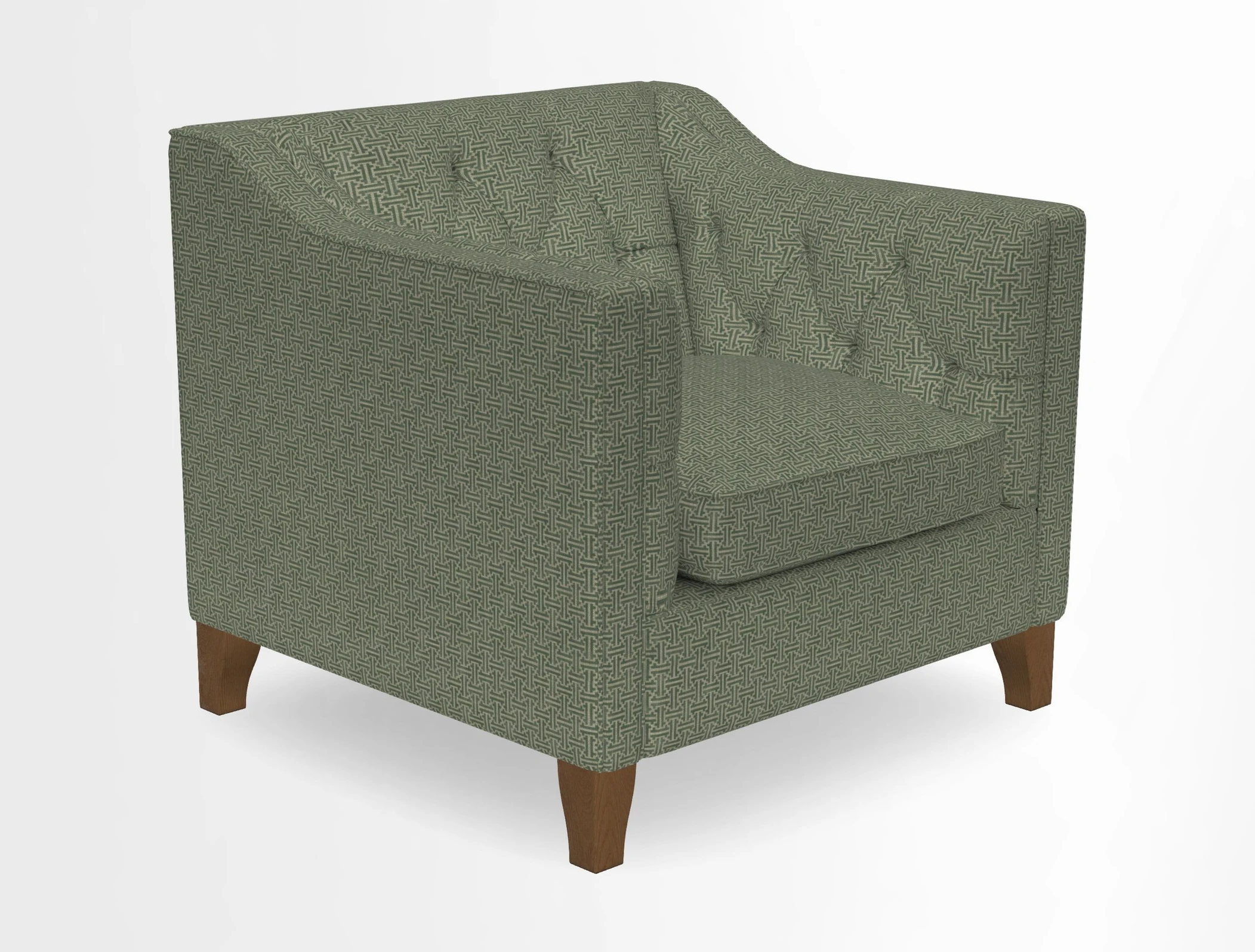 Haresfield Dipped Arm Chair in Two Tone Plain Biscuit