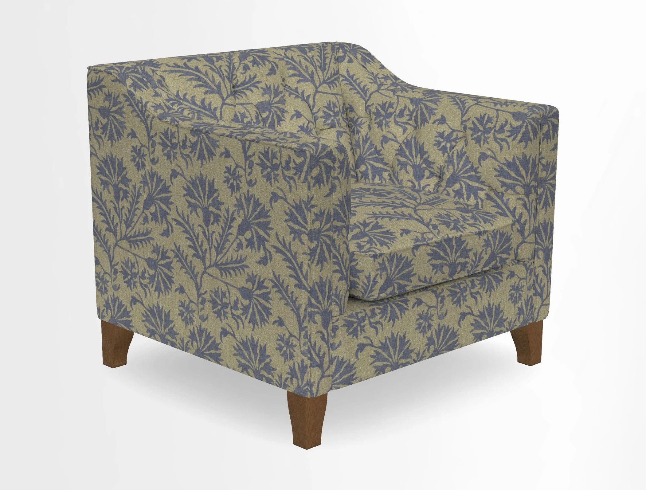 Haresfield Dipped Arm Chair in Two Tone Plain Biscuit