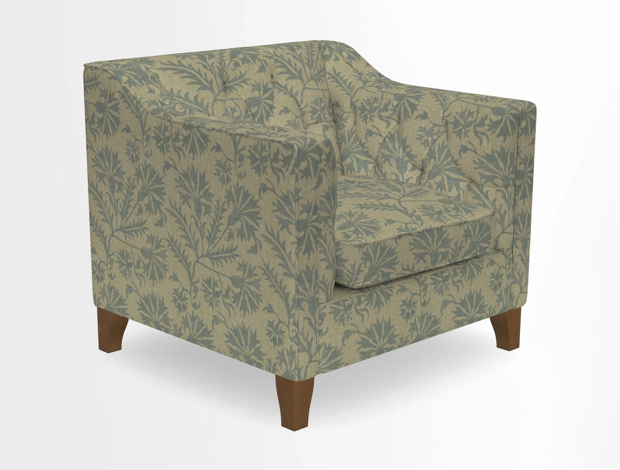 Haresfield Dipped Arm Chair in Two Tone Plain Biscuit