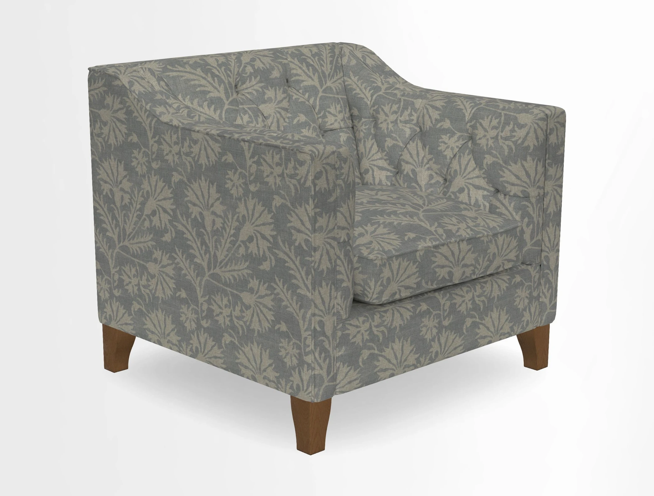 Haresfield Dipped Arm Chair in Two Tone Plain Biscuit