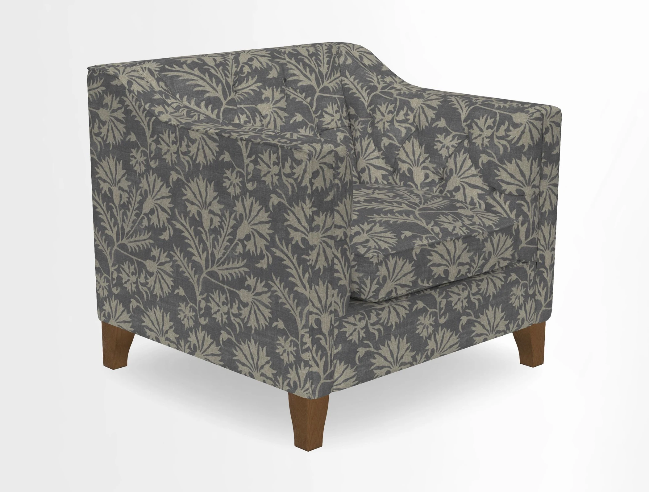 Haresfield Dipped Arm Chair in Two Tone Plain Biscuit