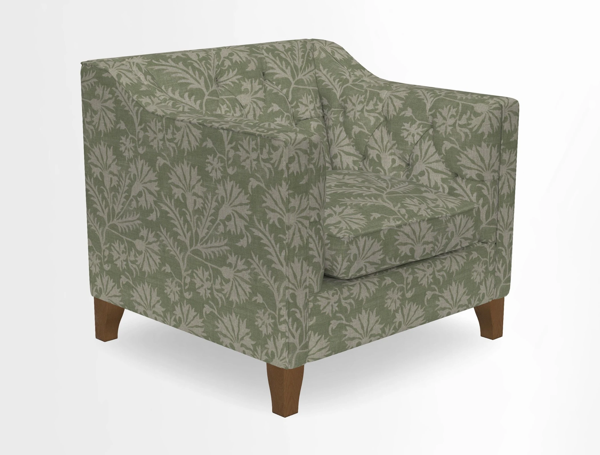 Haresfield Dipped Arm Chair in Two Tone Plain Biscuit