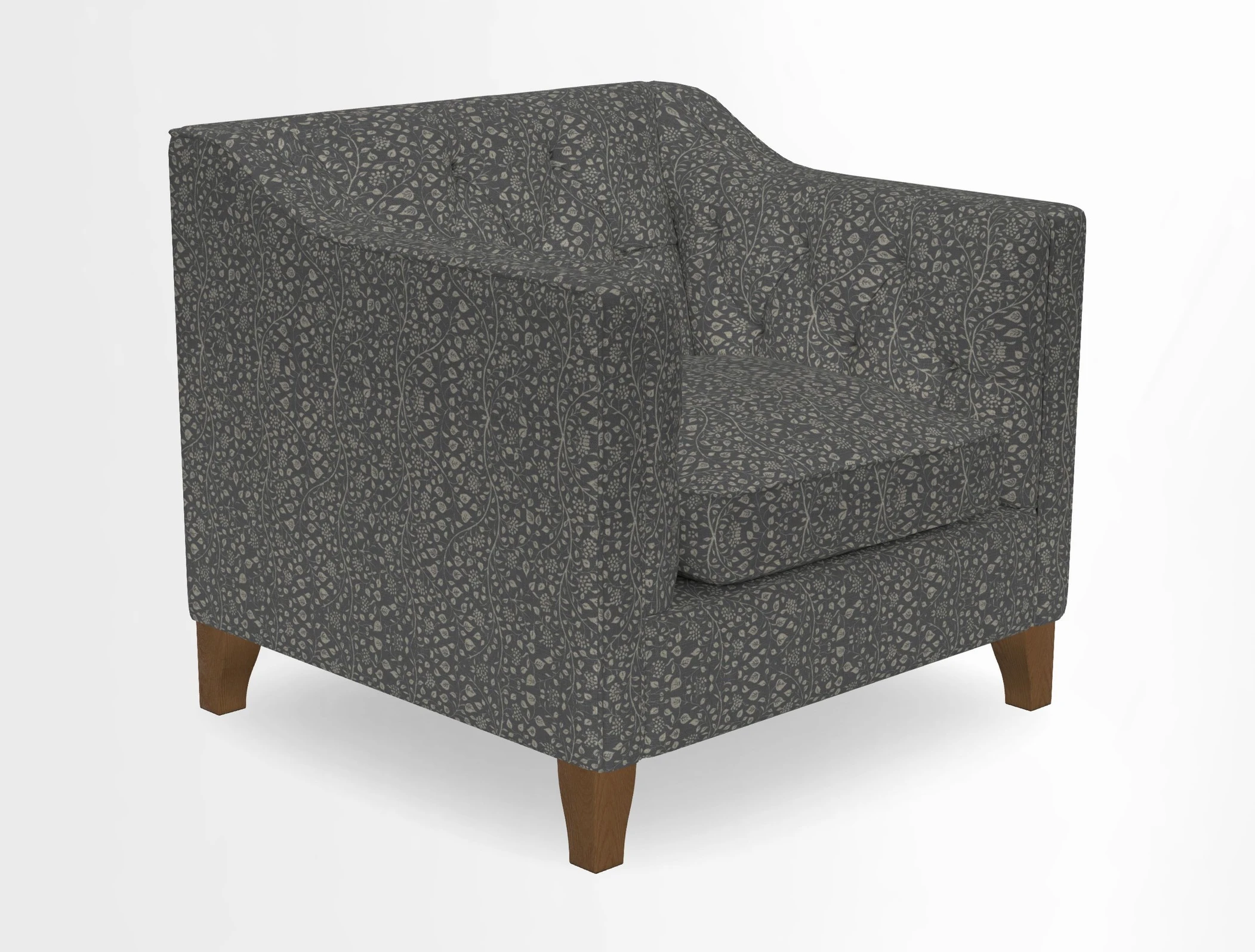 Haresfield Dipped Arm Chair in Two Tone Plain Biscuit