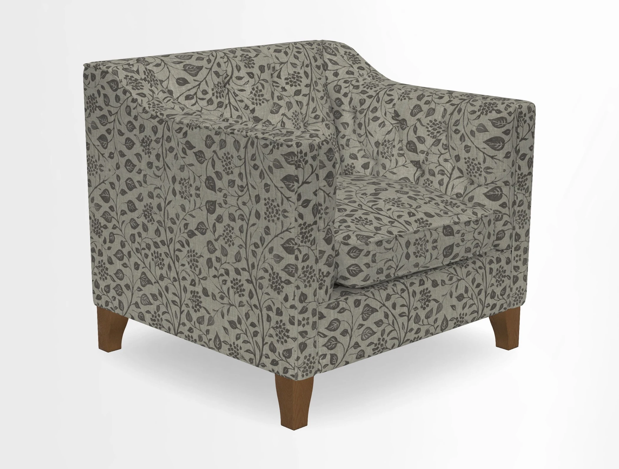 Haresfield Dipped Arm Chair in Two Tone Plain Biscuit