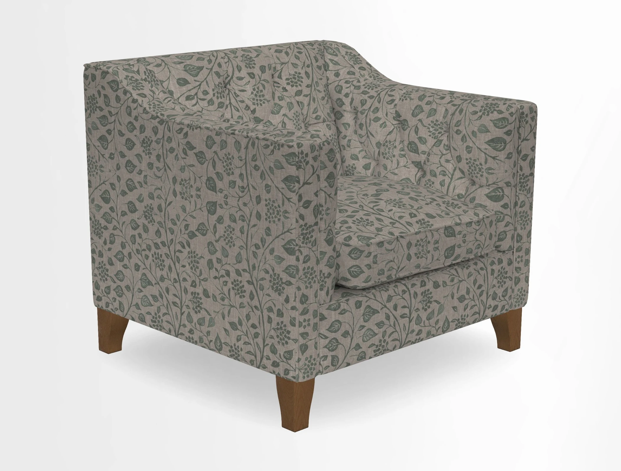 Haresfield Dipped Arm Chair in Two Tone Plain Biscuit