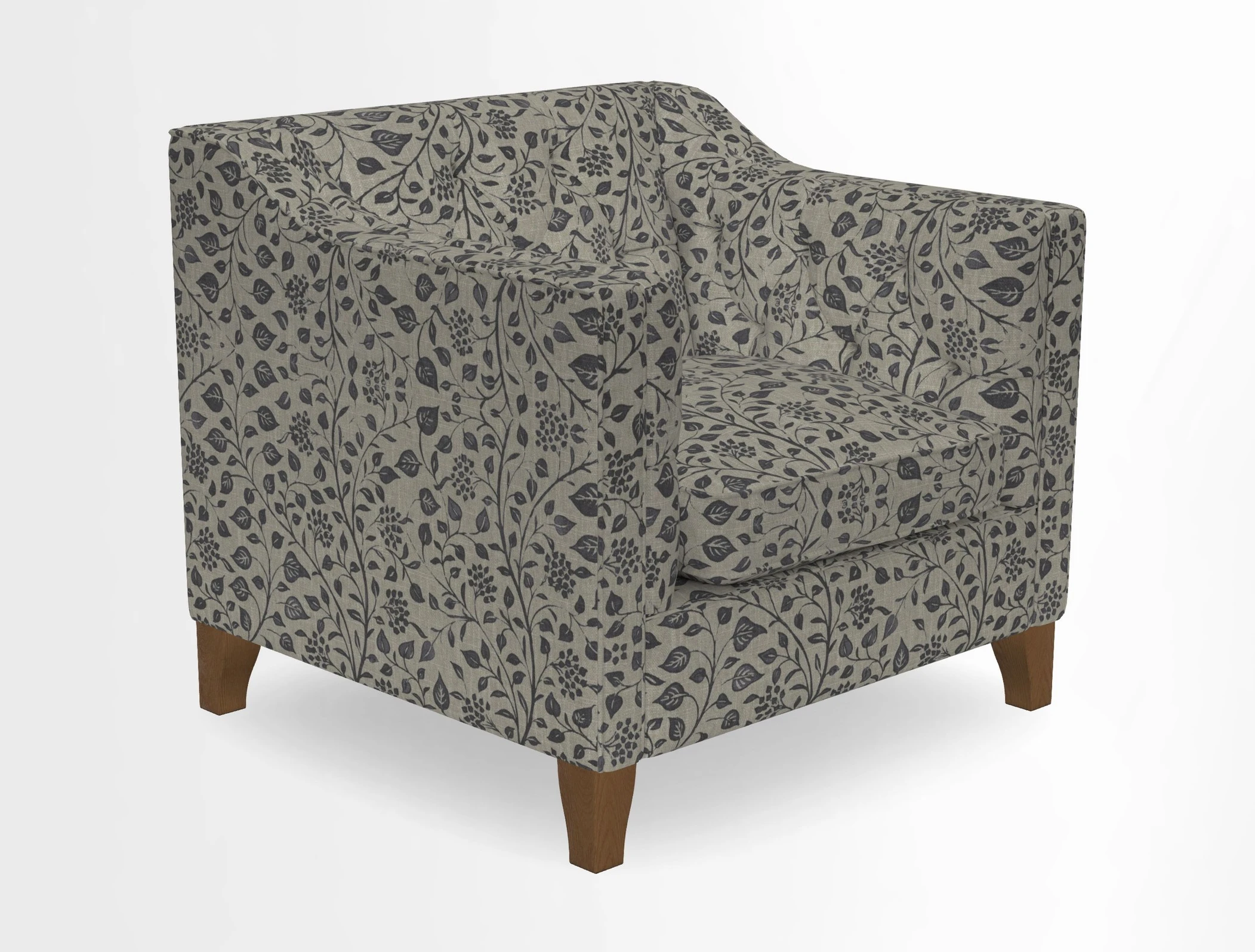 Haresfield Dipped Arm Chair in Two Tone Plain Biscuit