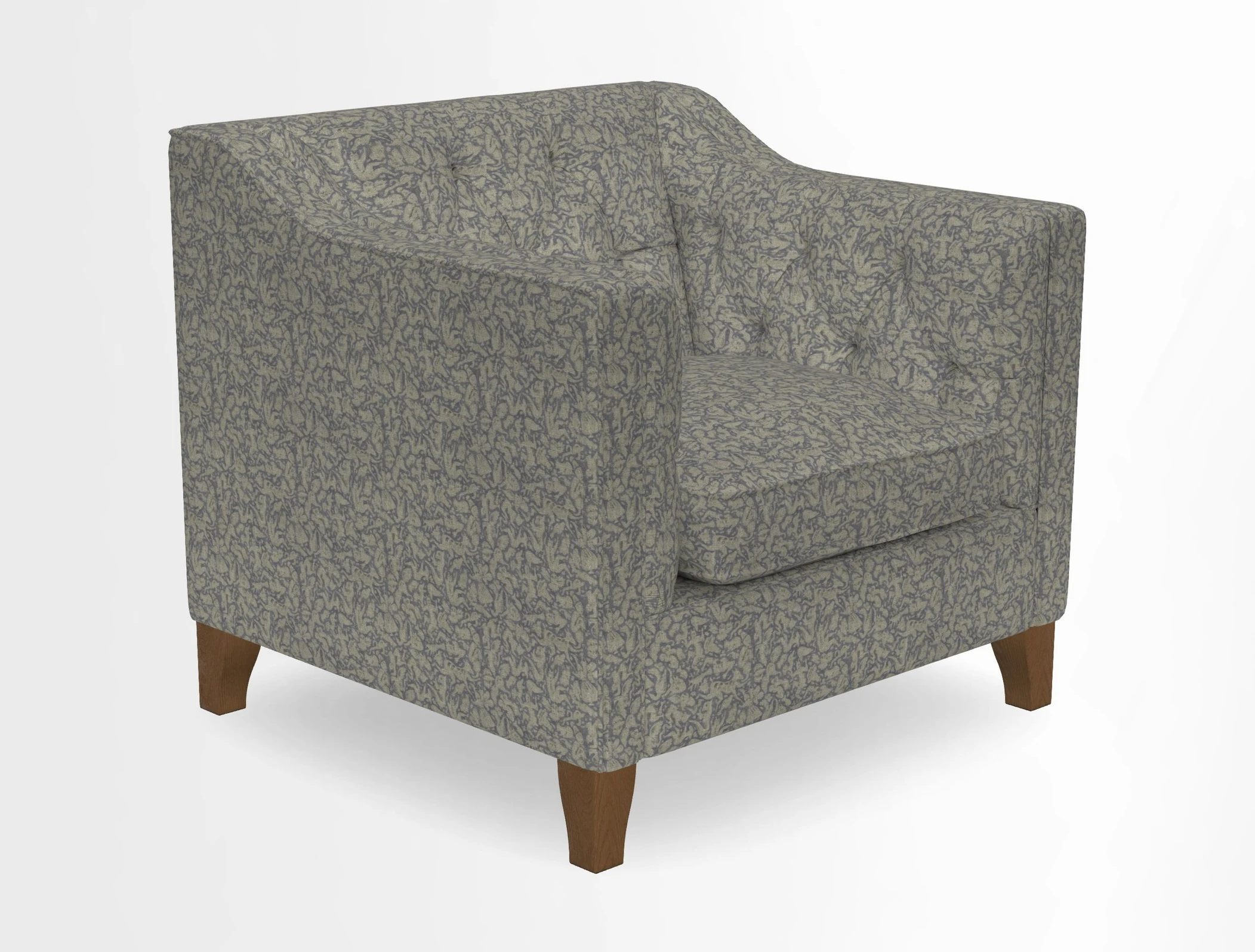 Haresfield Dipped Arm Chair in Two Tone Plain Biscuit