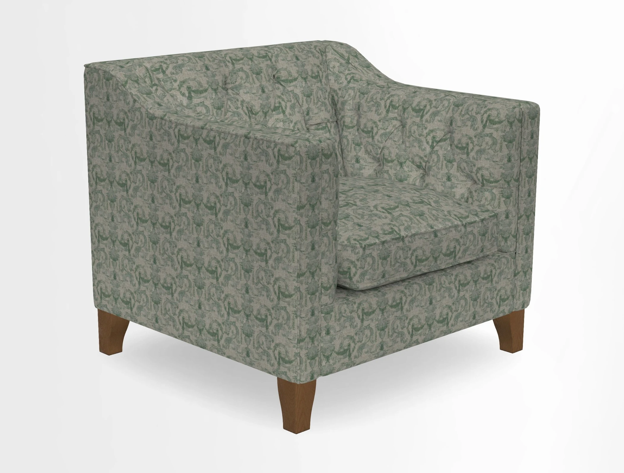 Haresfield Dipped Arm Chair in Two Tone Plain Biscuit