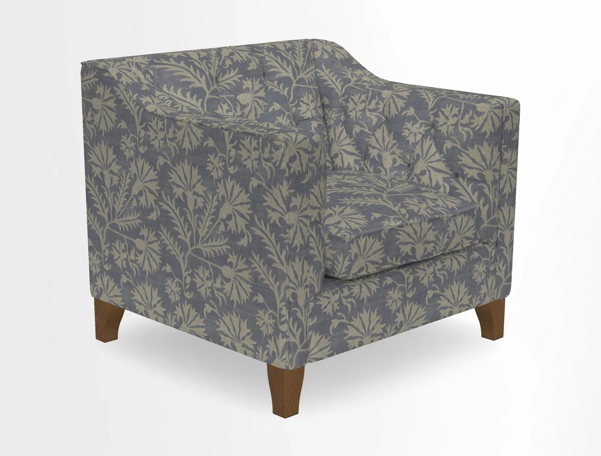 Haresfield Dipped Arm Chair in Two Tone Plain Biscuit