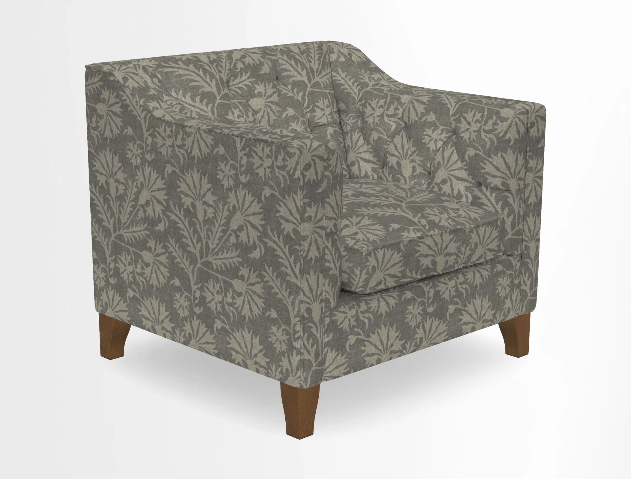 Haresfield Dipped Arm Chair in Two Tone Plain Biscuit