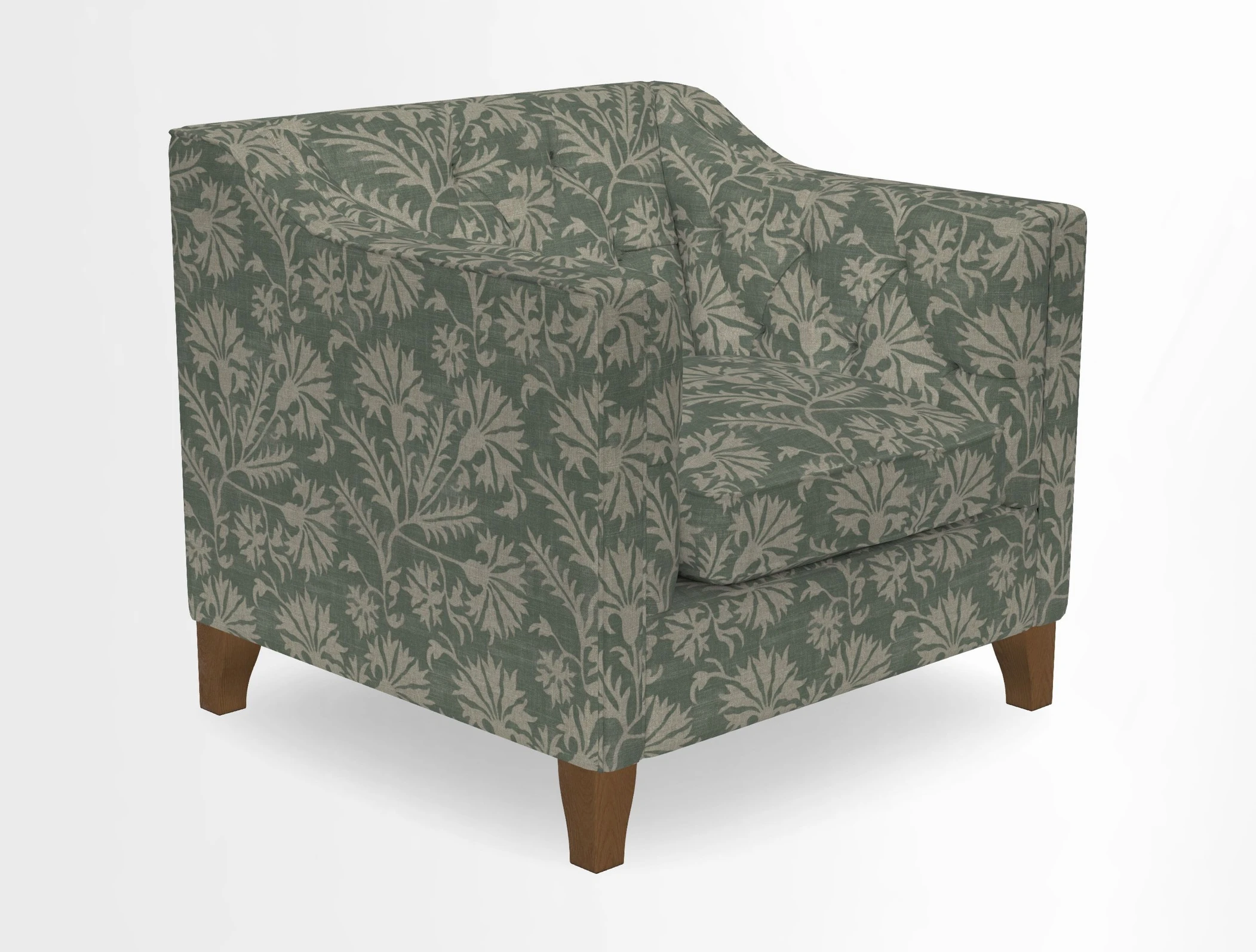Haresfield Dipped Arm Chair in Two Tone Plain Biscuit