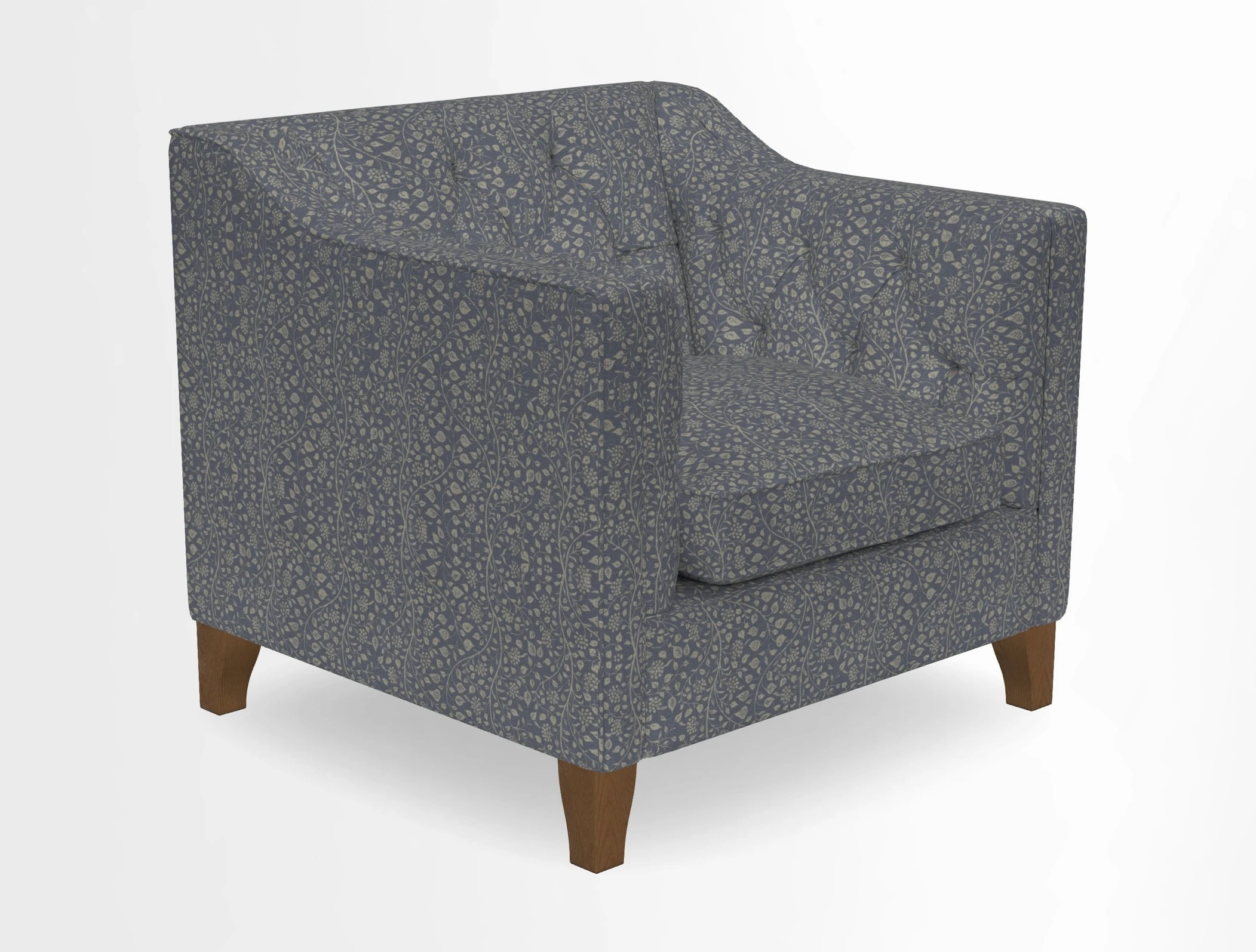 Haresfield Dipped Arm Chair in Two Tone Plain Biscuit