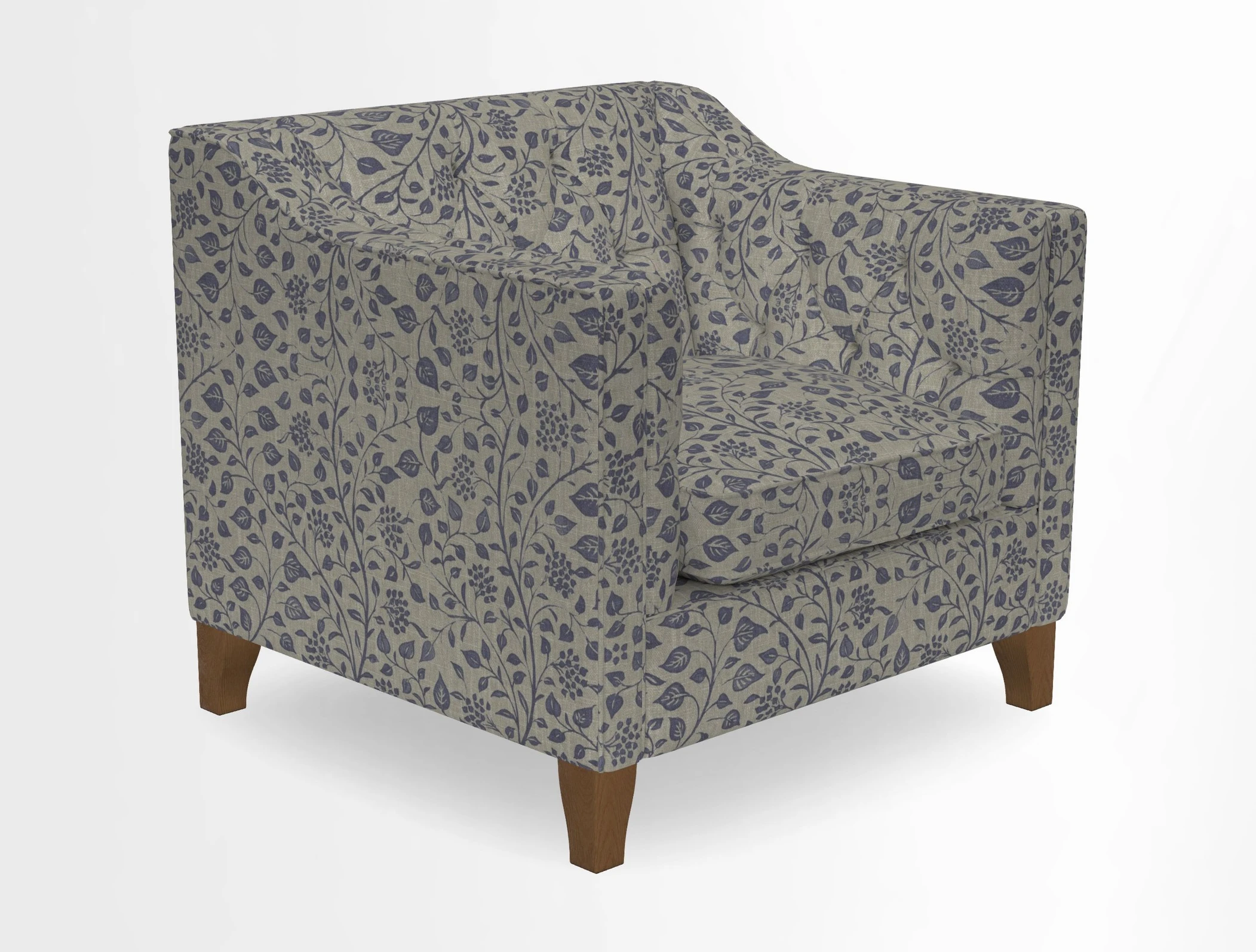 Haresfield Dipped Arm Chair in Two Tone Plain Biscuit