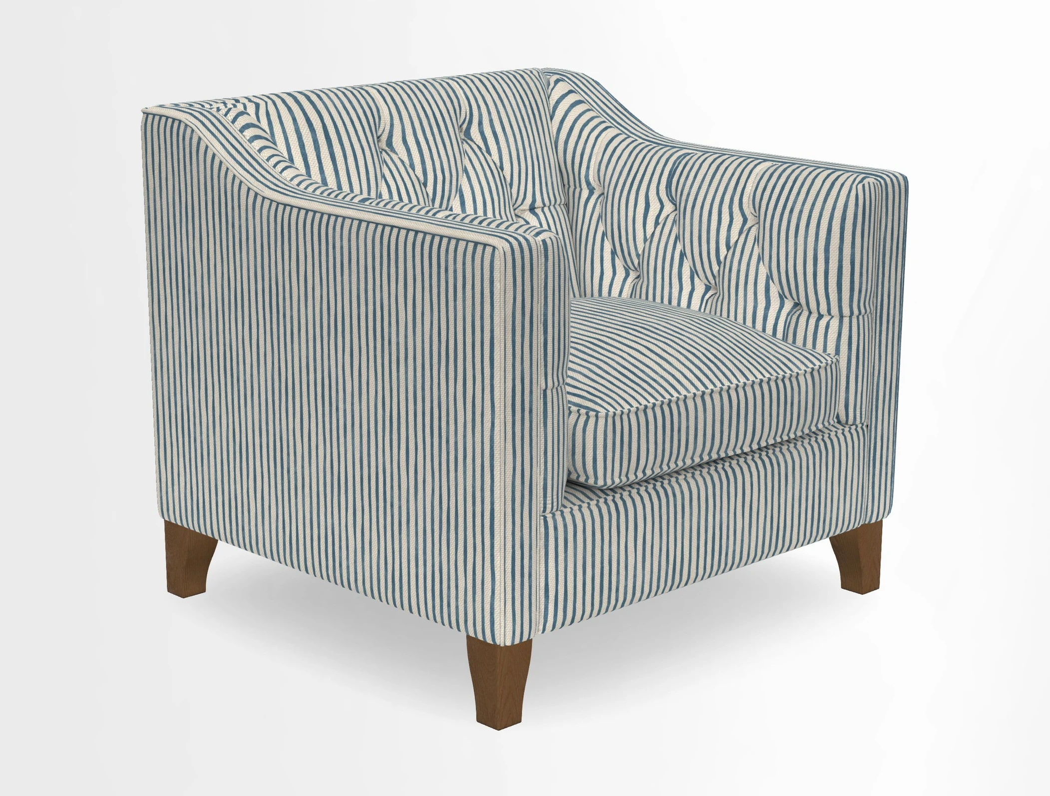 Haresfield Dipped Arm Chair in Two Tone Plain Biscuit