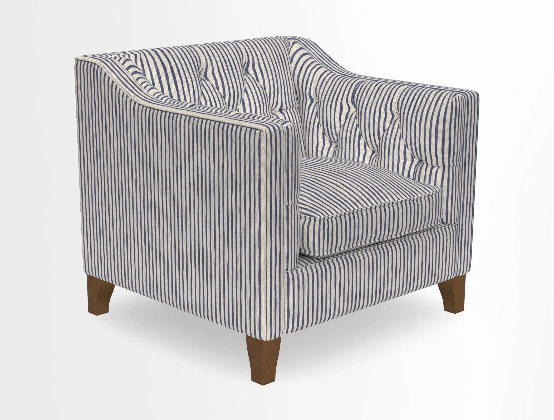Haresfield Dipped Arm Chair in Two Tone Plain Biscuit