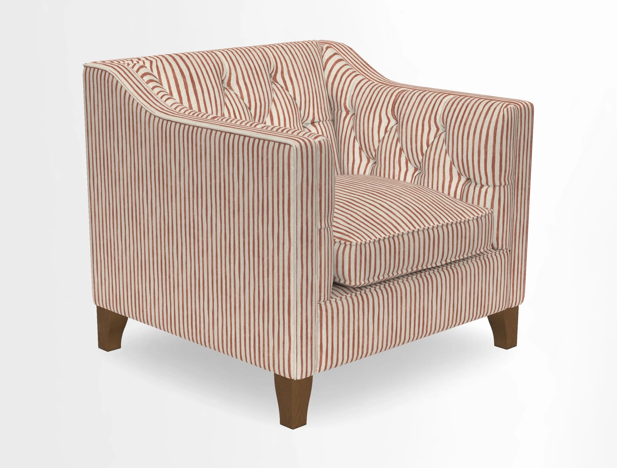 Haresfield Dipped Arm Chair in Two Tone Plain Biscuit