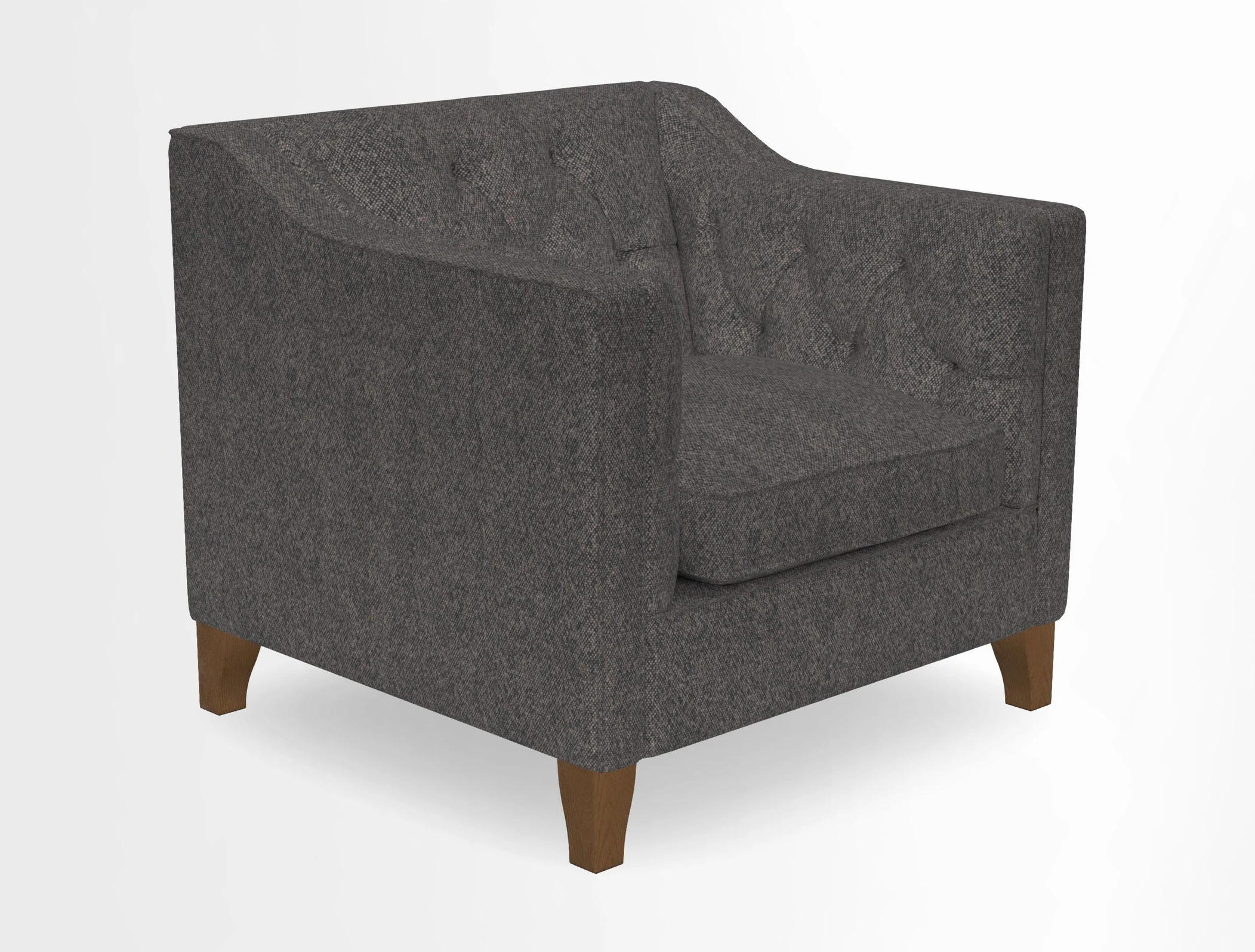 Haresfield Dipped Arm Chair in Two Tone Plain Biscuit