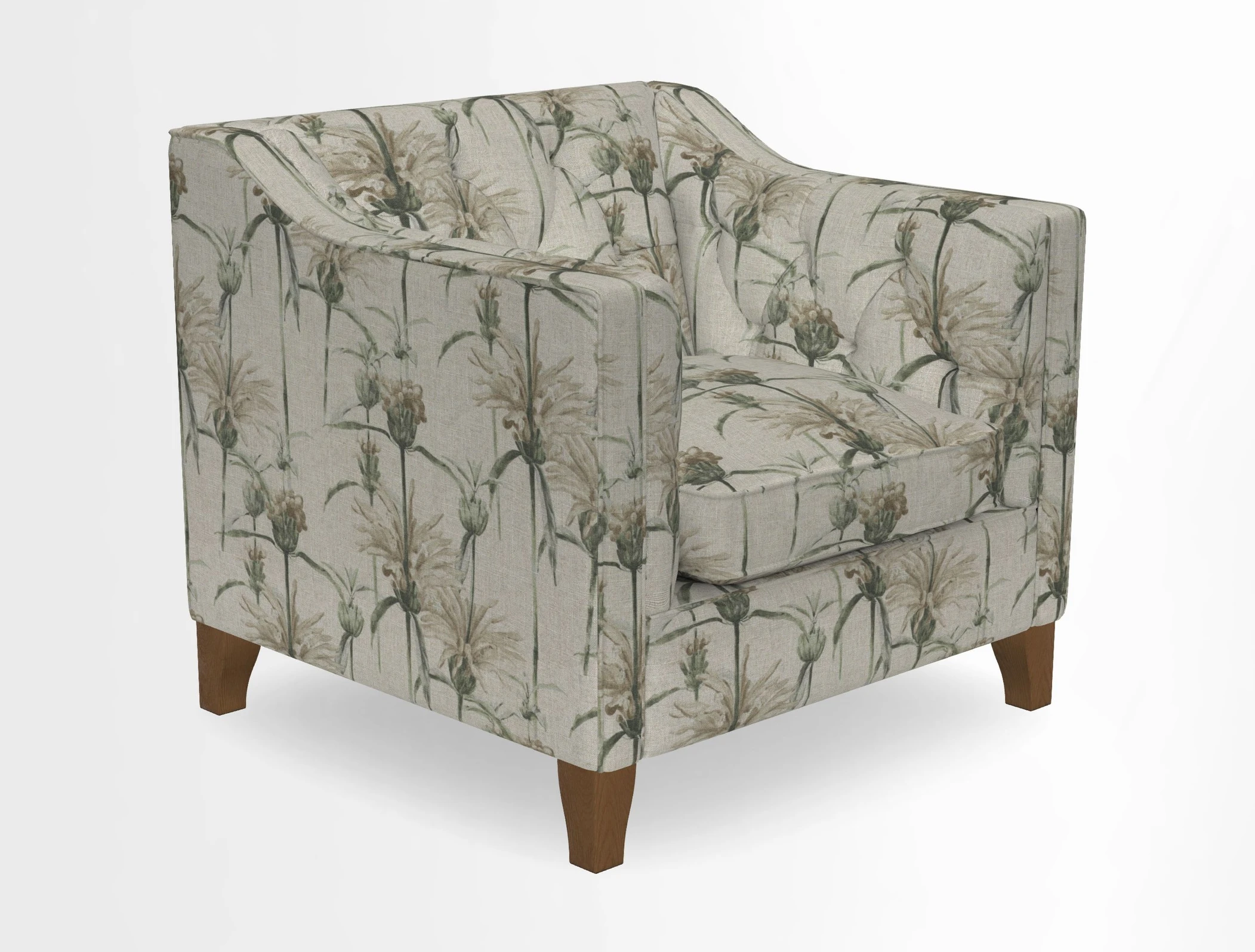 Haresfield Dipped Arm Chair in Two Tone Plain Biscuit