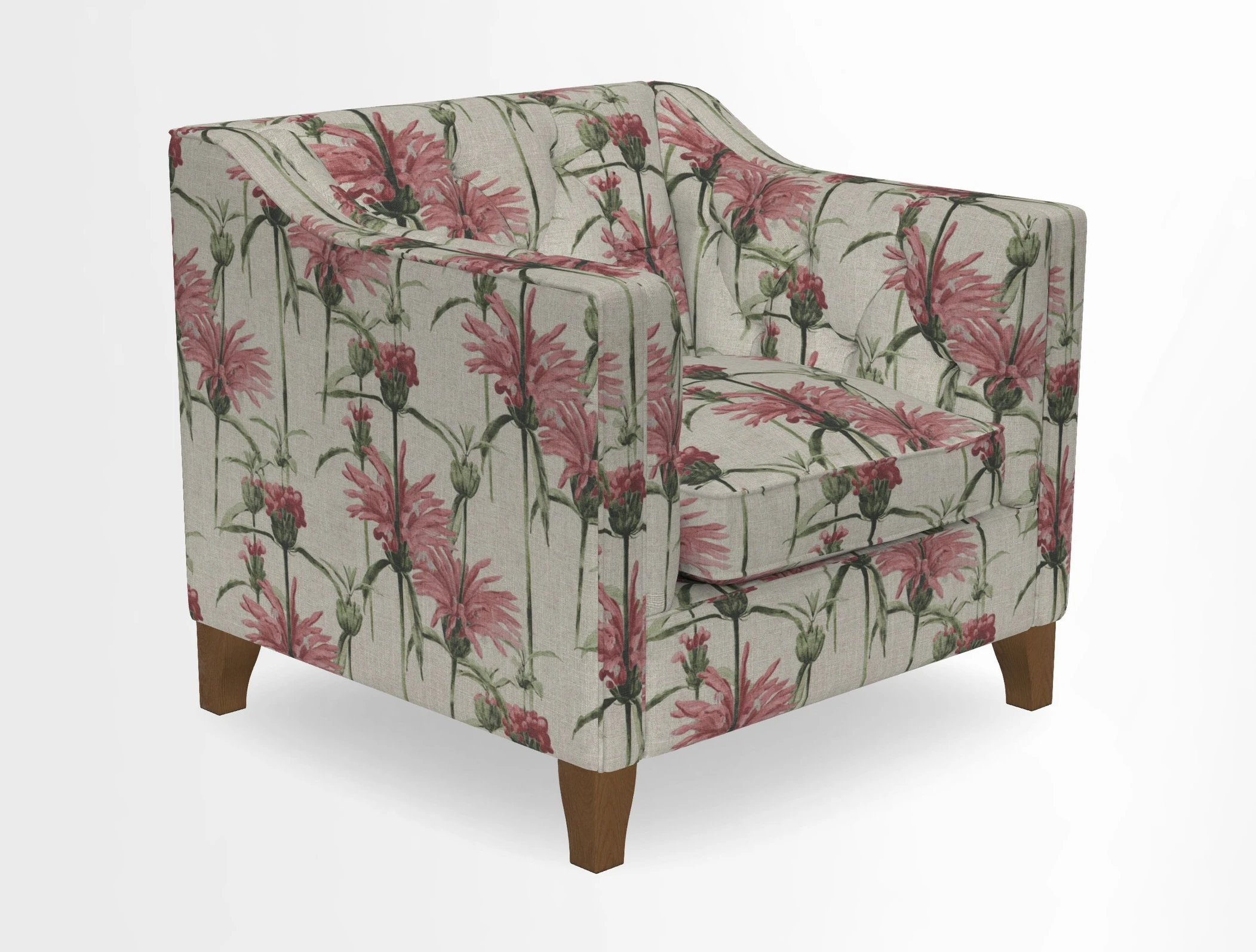 Haresfield Dipped Arm Chair in Two Tone Plain Biscuit