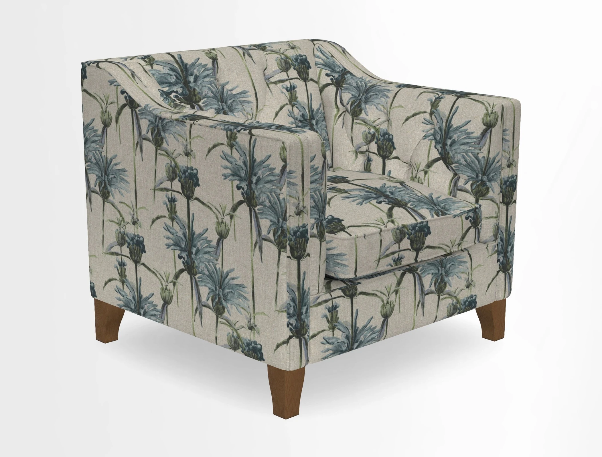 Haresfield Dipped Arm Chair in Two Tone Plain Biscuit