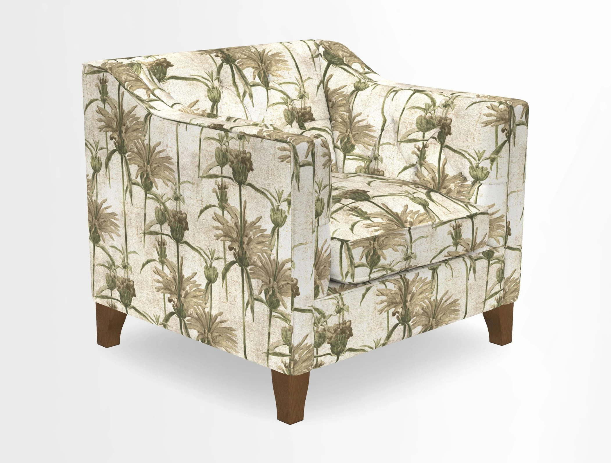 Haresfield Dipped Arm Chair in Two Tone Plain Biscuit