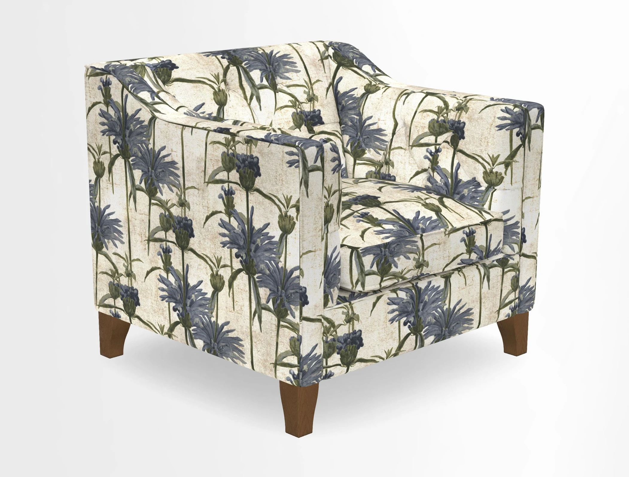 Haresfield Dipped Arm Chair in Two Tone Plain Biscuit
