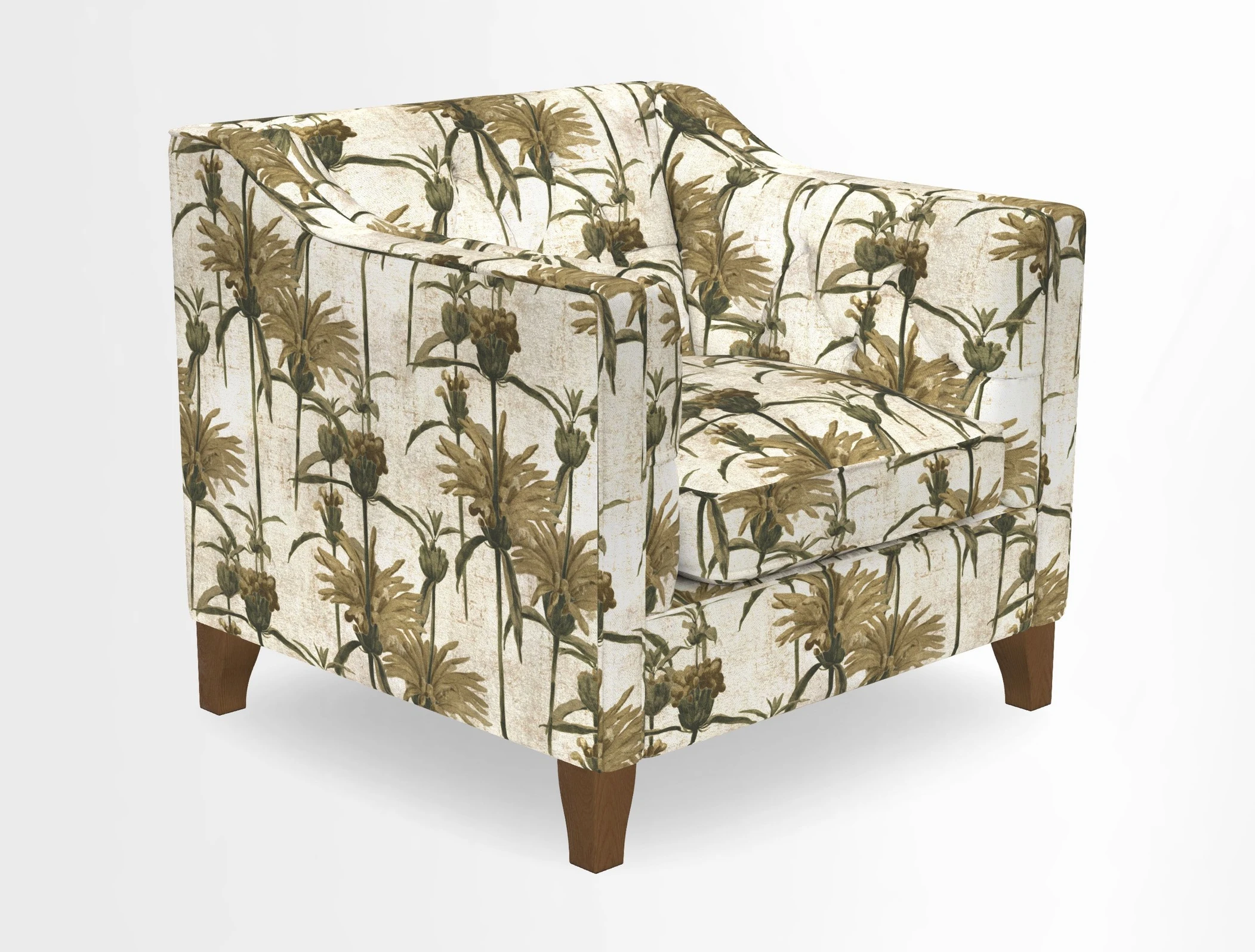 Haresfield Dipped Arm Chair in Two Tone Plain Biscuit