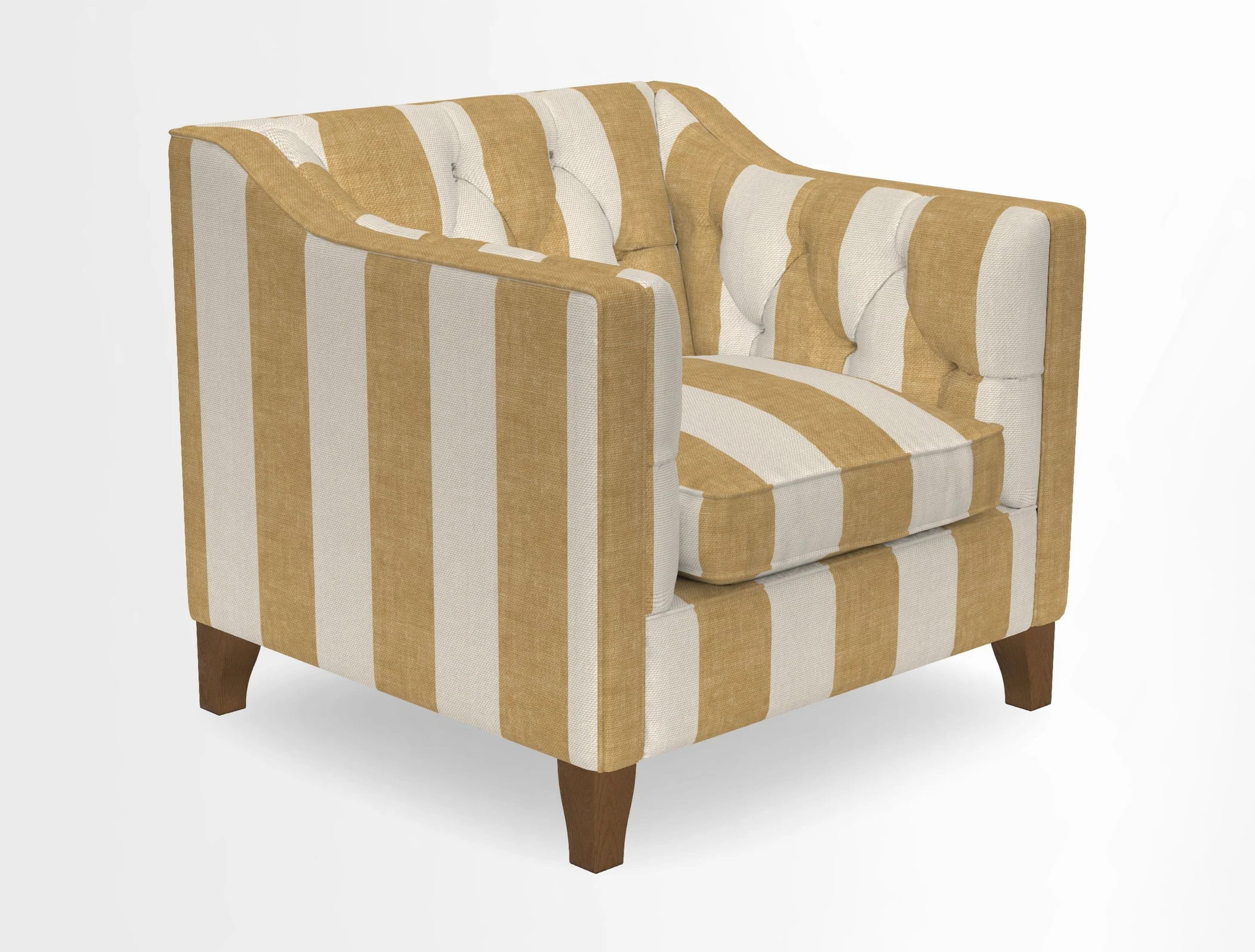 Haresfield Dipped Arm Chair in Two Tone Plain Biscuit