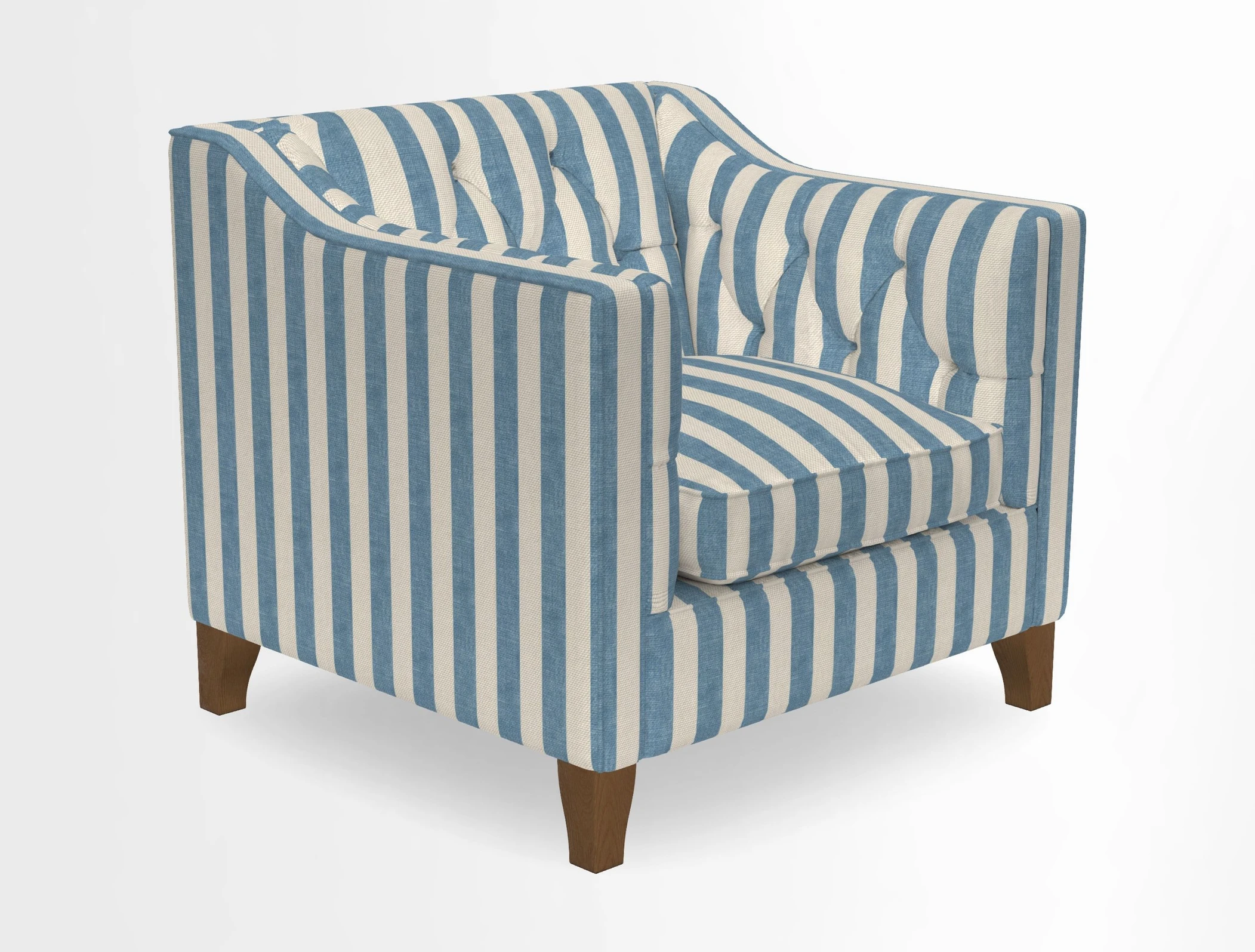 Haresfield Dipped Arm Chair in Two Tone Plain Biscuit